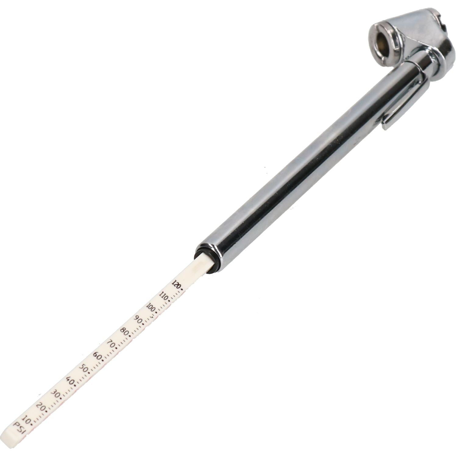 Manomètre de pression des pneus à double pied, poussoir et tirette, 10 - 120 PSI pour voitures, vélos, camions