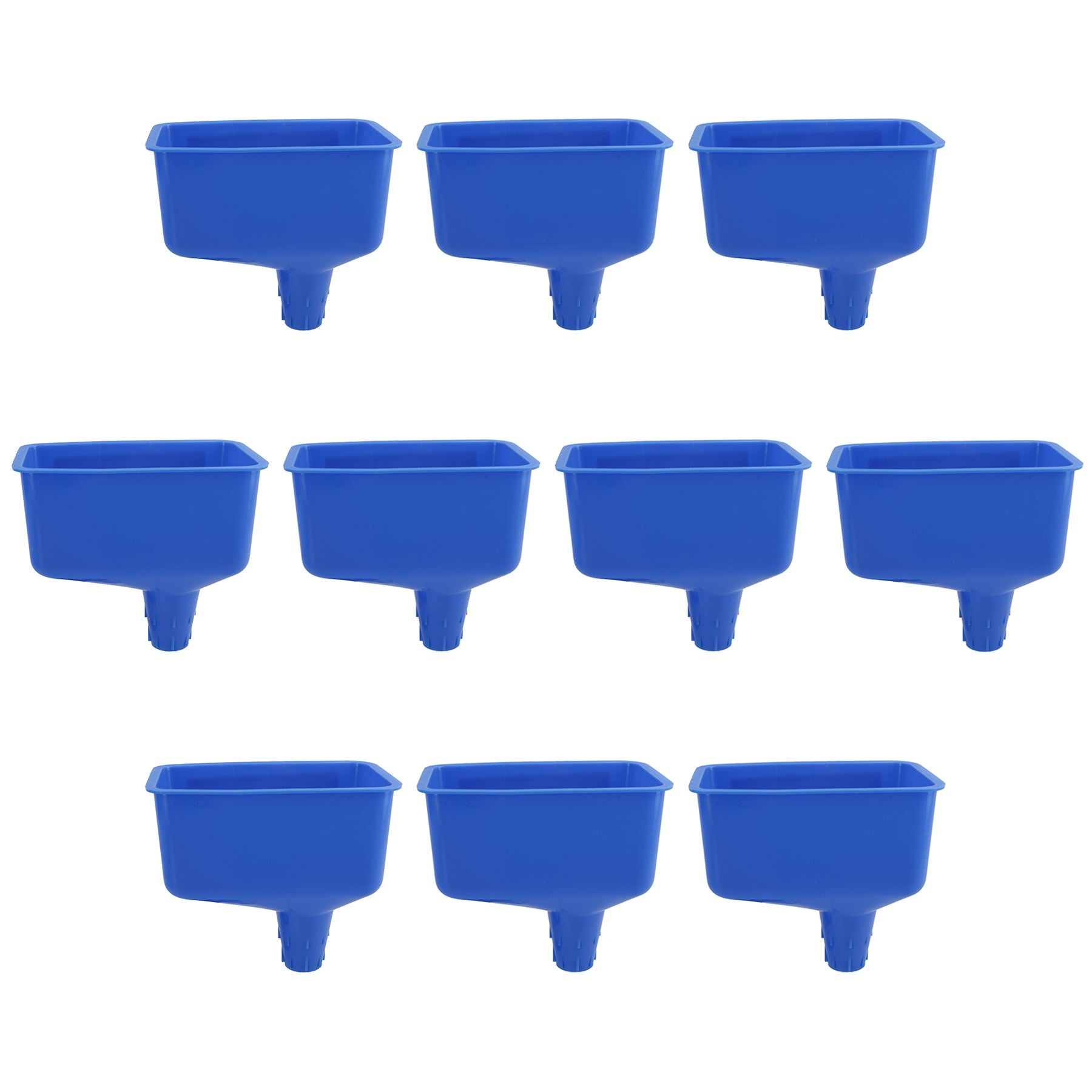 Entonnoir de remplissage d'huile rectangulaire en plastique pour transfert de carburant et liquide, bec verseur variable