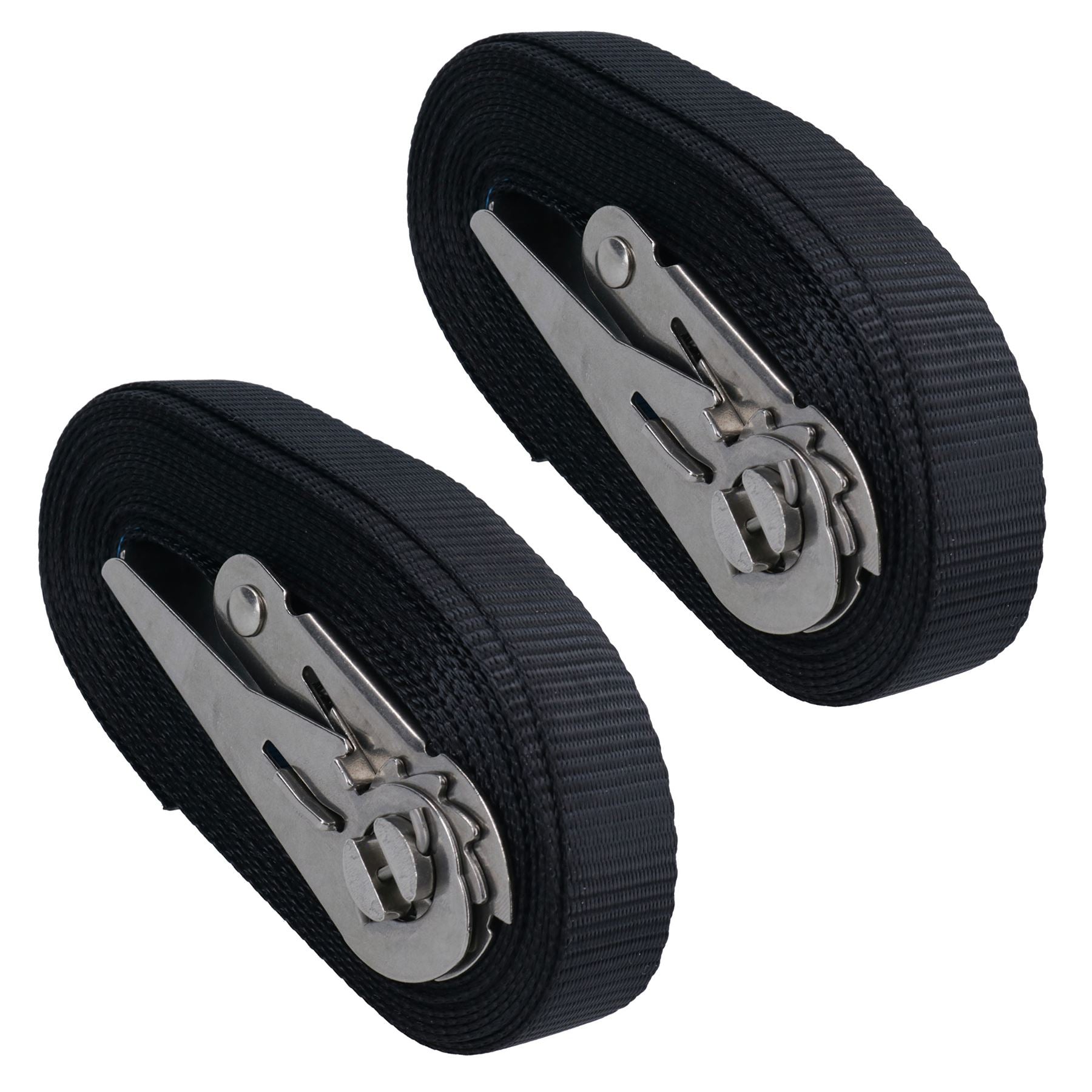 Sangle à cliquet en acier inoxydable 316 pour remorque de bateau, 6 m, 25 mm, qualité marine, nervure, jetski