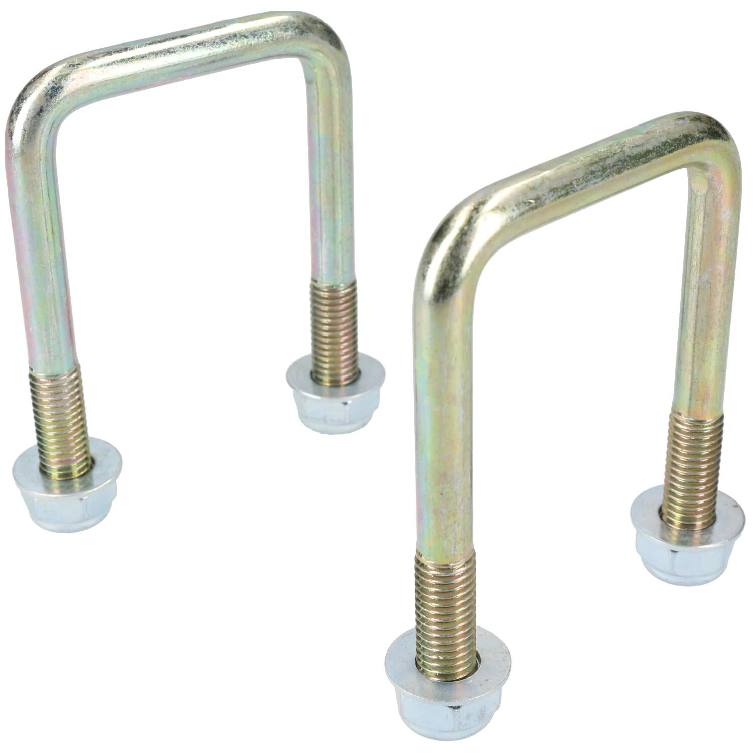 2er-Pack M10 50 mm x 80 mm U-Bolzen N-Bolzen für Anhänger mit Muttern HOCHZUG