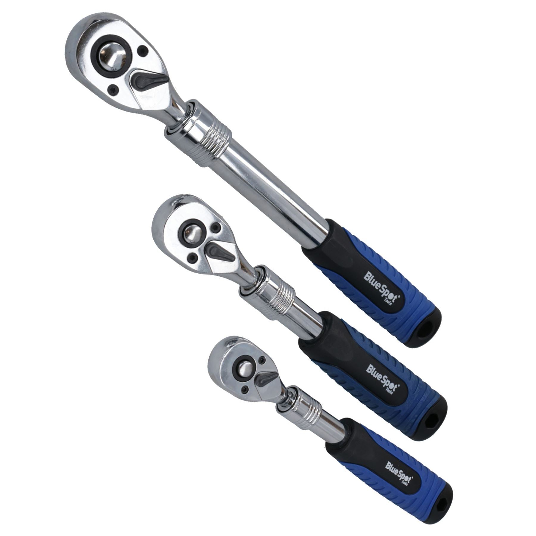 1/4in 3/8in 1/2in Drive Telescopic Extendable Ratchet 72 Teeth Quick Release