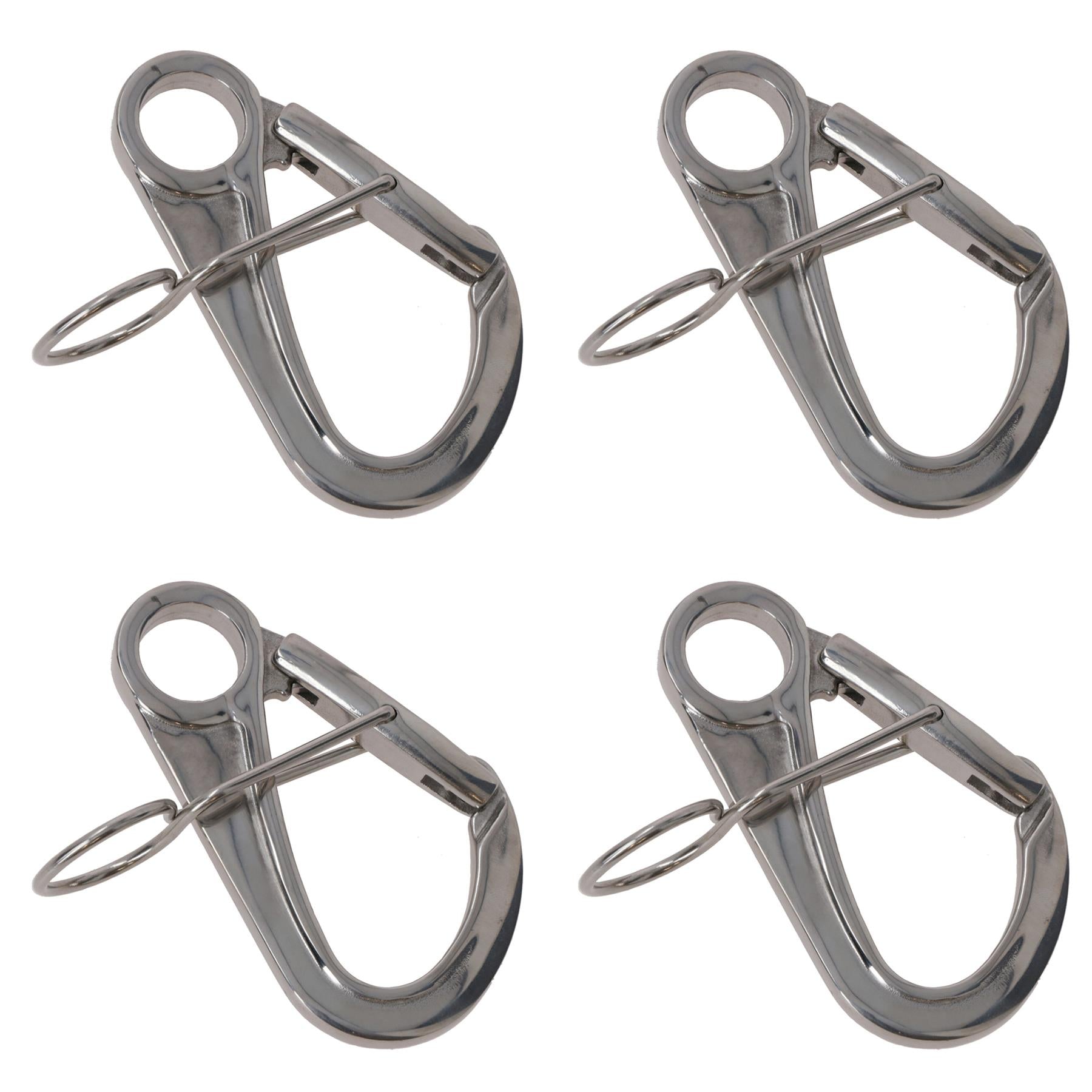 108mm Buoy Mooring Hook Carabiner Carbine Hook Snap Shackle A4 Stainless