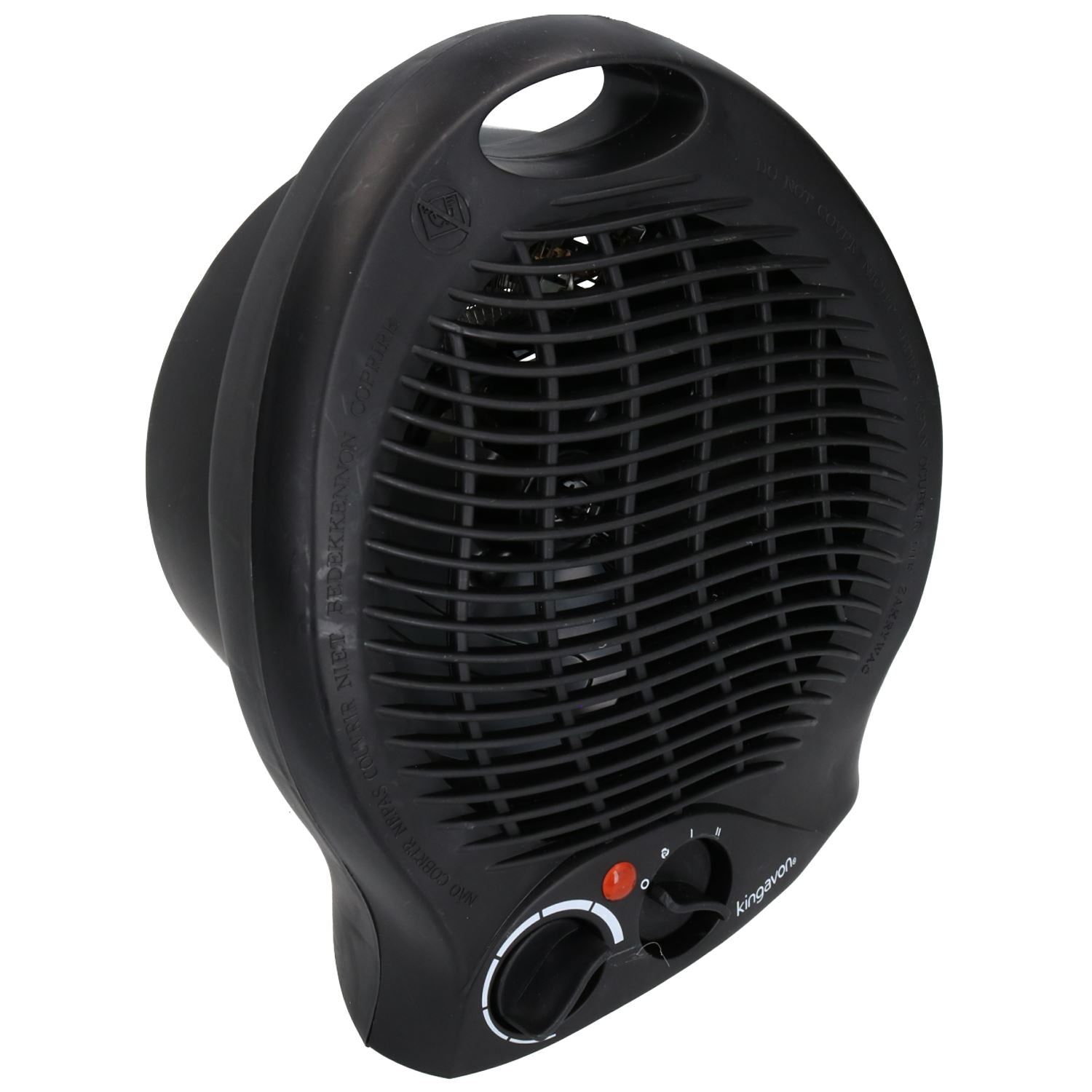 2kw Electric Upright Blow Fan Heater 2 Heat Settings Hot Or Cold Air Silent Run