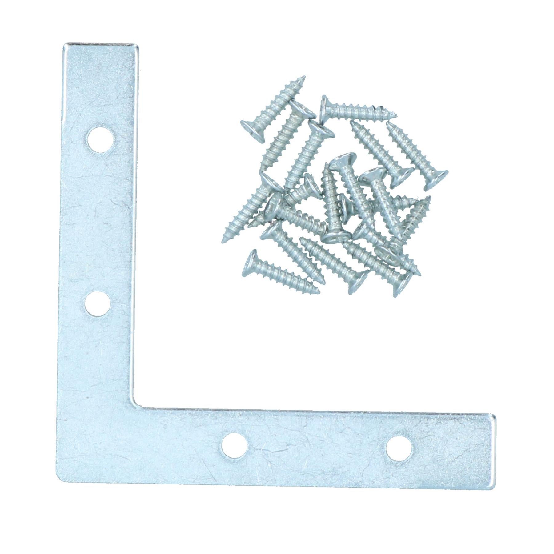 75mm (3in.) Corner Mending Plate Angle Bracket L Shape Reinforcing Repairing