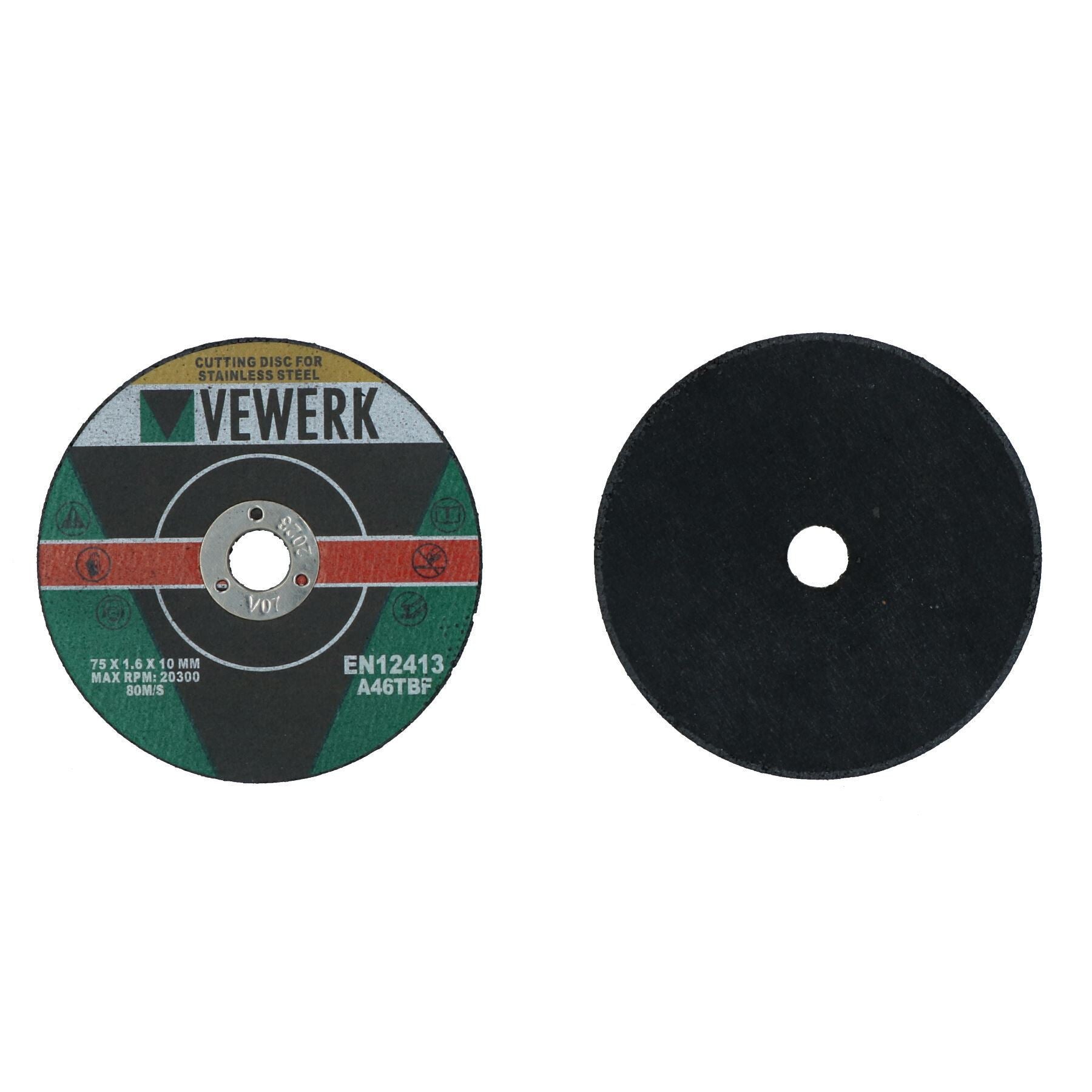 3" 75 mm Edelstahl-Schleifscheiben für Druckluft-Abschneidewerkzeug 1,6 mm