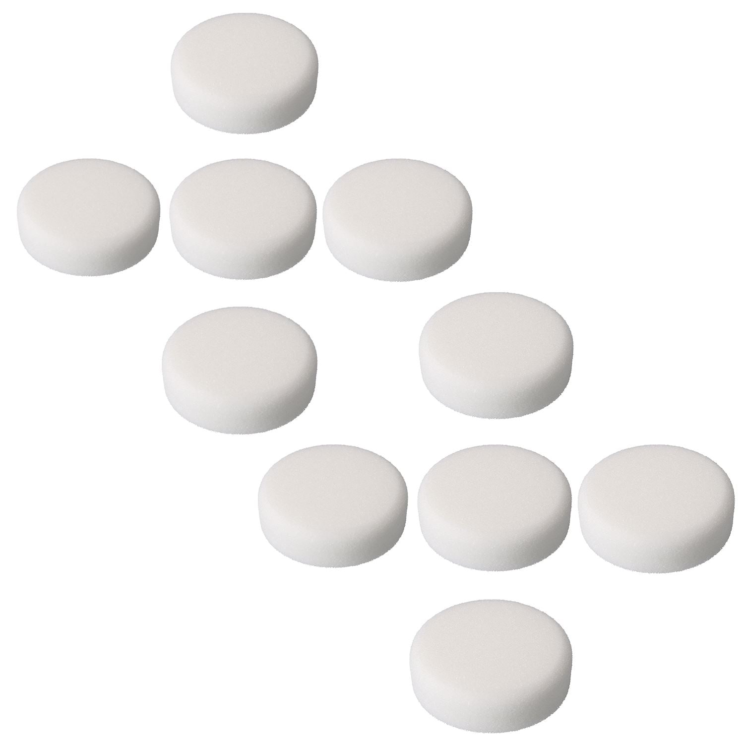 75 mm, 7,6 cm, fester, grober Polierschwamm für Klettschleifer, Polierer, 10 Stück