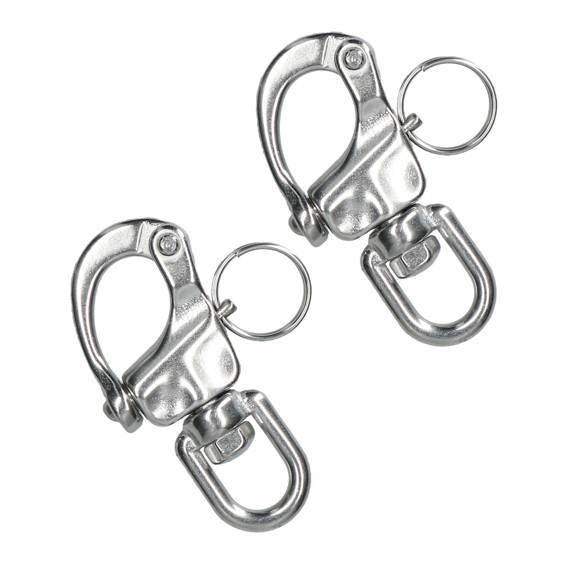 Snap Shackle with Swivel Marine Grade 70mm Stainless Steel Rigging Carabiner