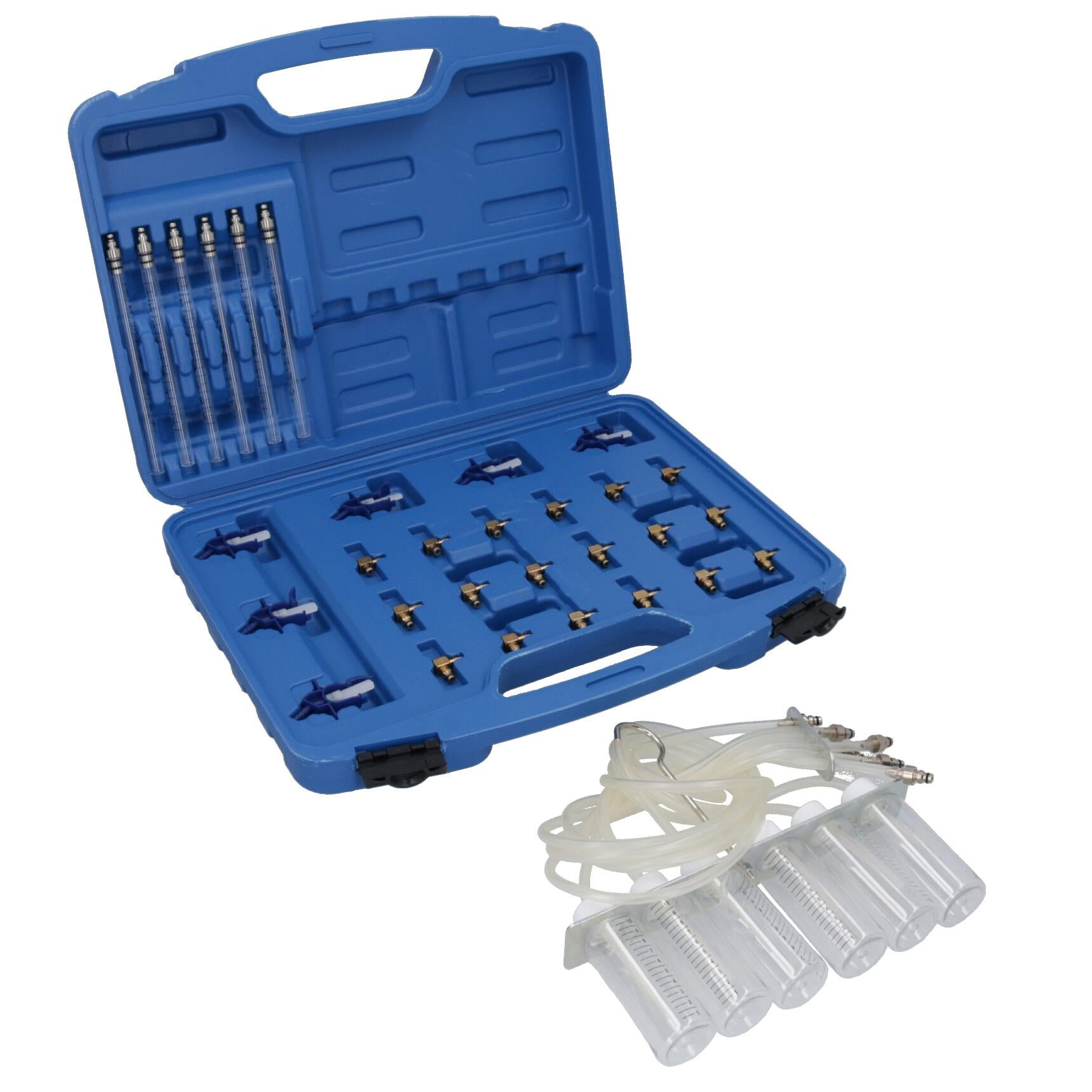 Bosch Delphi Injektor-Durchflussmesser Common Rail Kraftstoffeinspritzdüsensatz + Adapter AT567