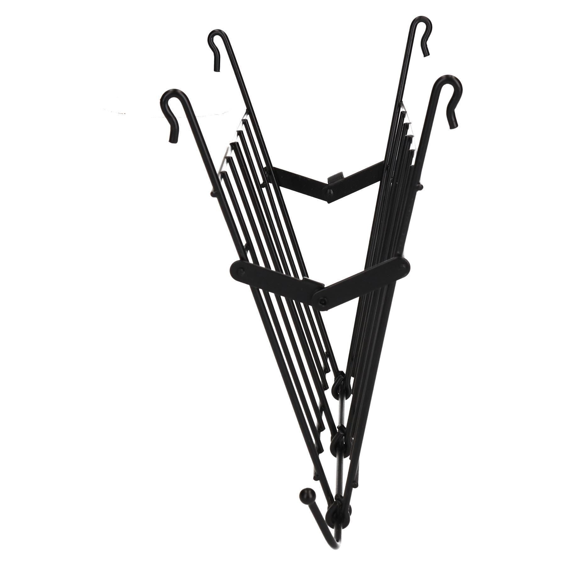 Lot de 3 supports à foin pliables en fil de fer pour petits animaux avec support à friandises pour lapin, cochon d'Inde