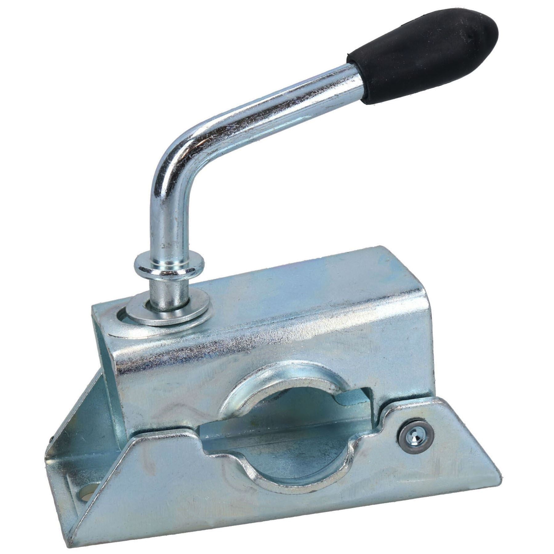 Roue jockey 34 mm avec pince pour remorque de camping ou de marchandises TR004