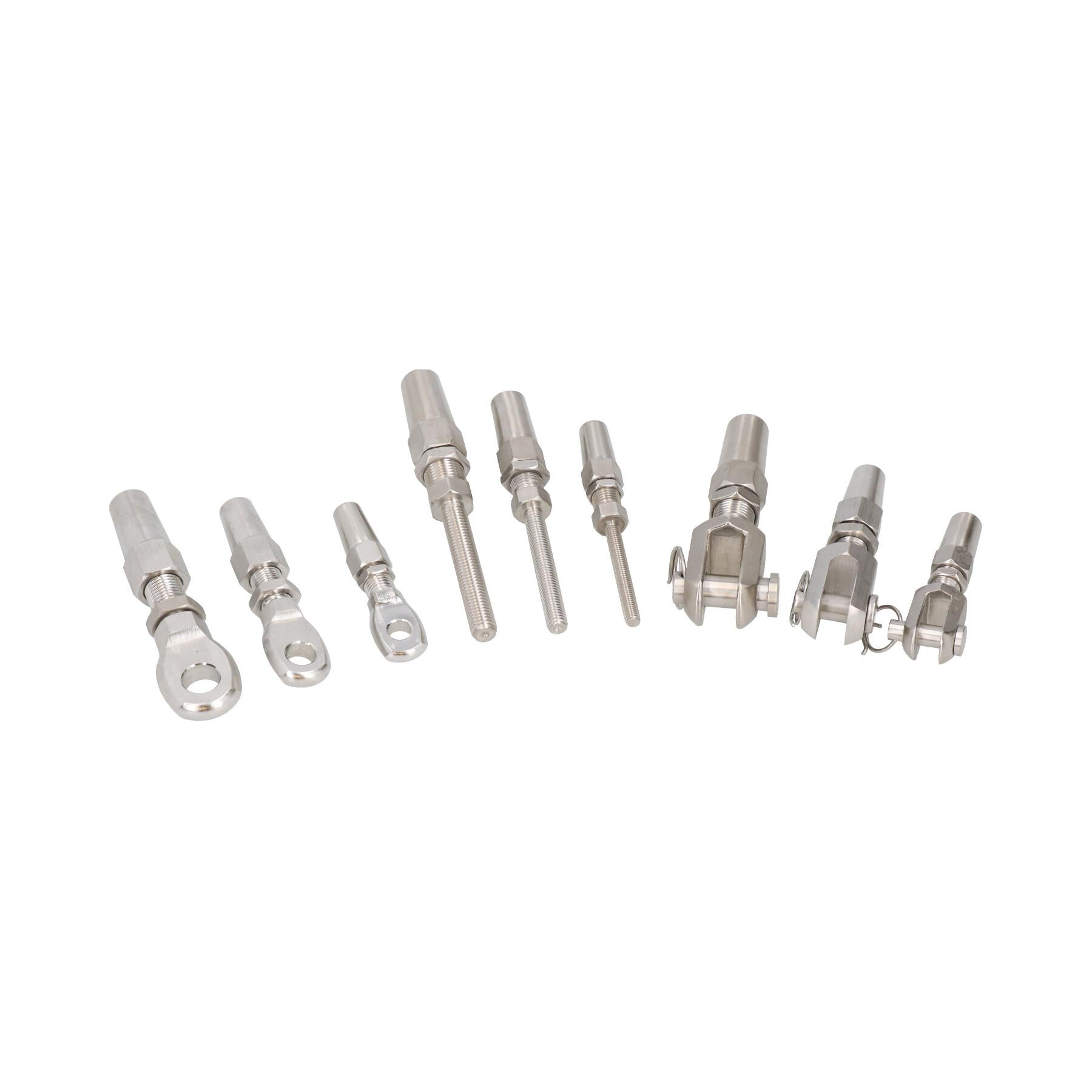Raccord de câble métallique DIY Raccord d'extrémité de gréement sans emmanchement en acier inoxydable 316