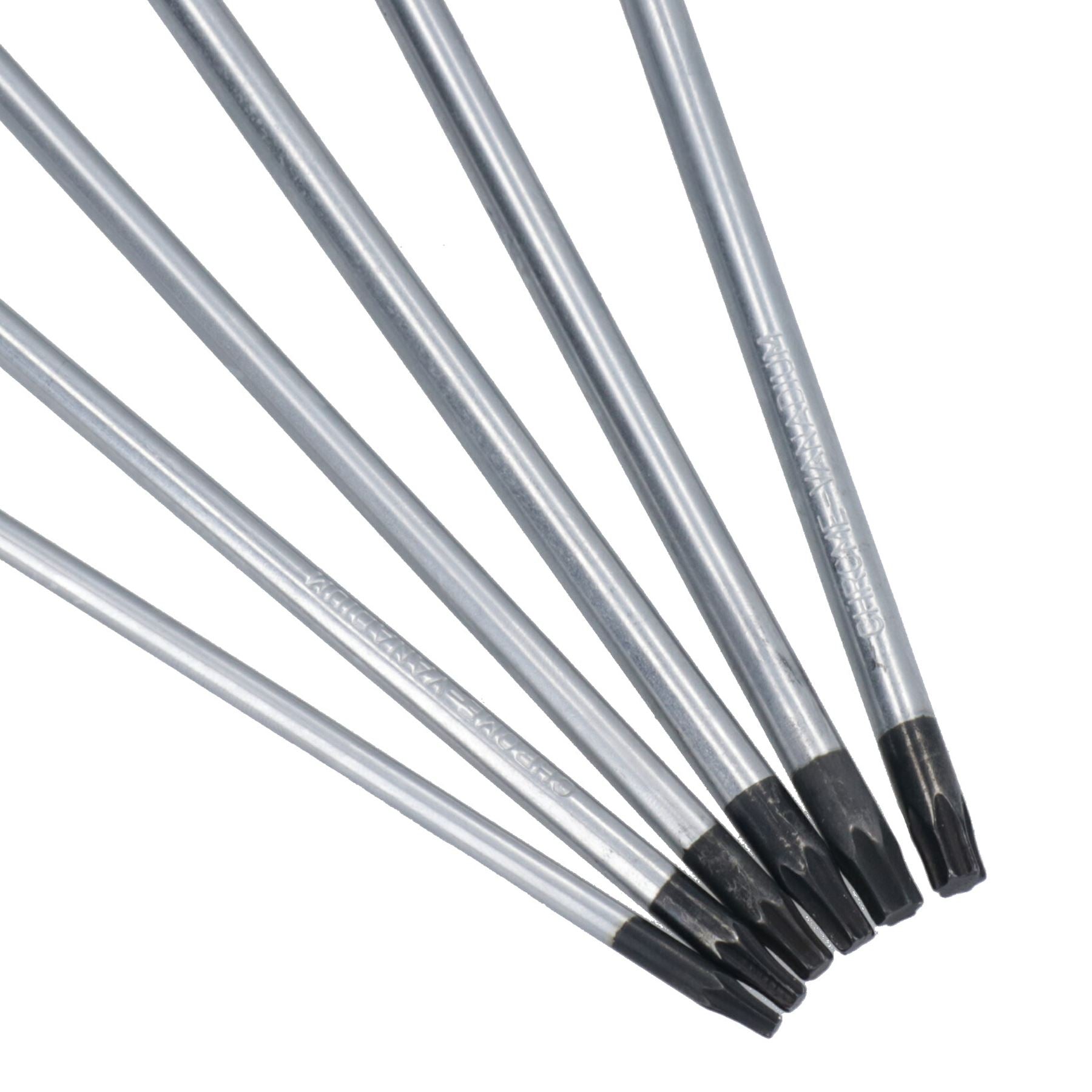 Extra langer Torx-Stern-Schraubendreher-Satz, T10 – T30, Schraubendreherlänge 250 mm, 6-tlg.