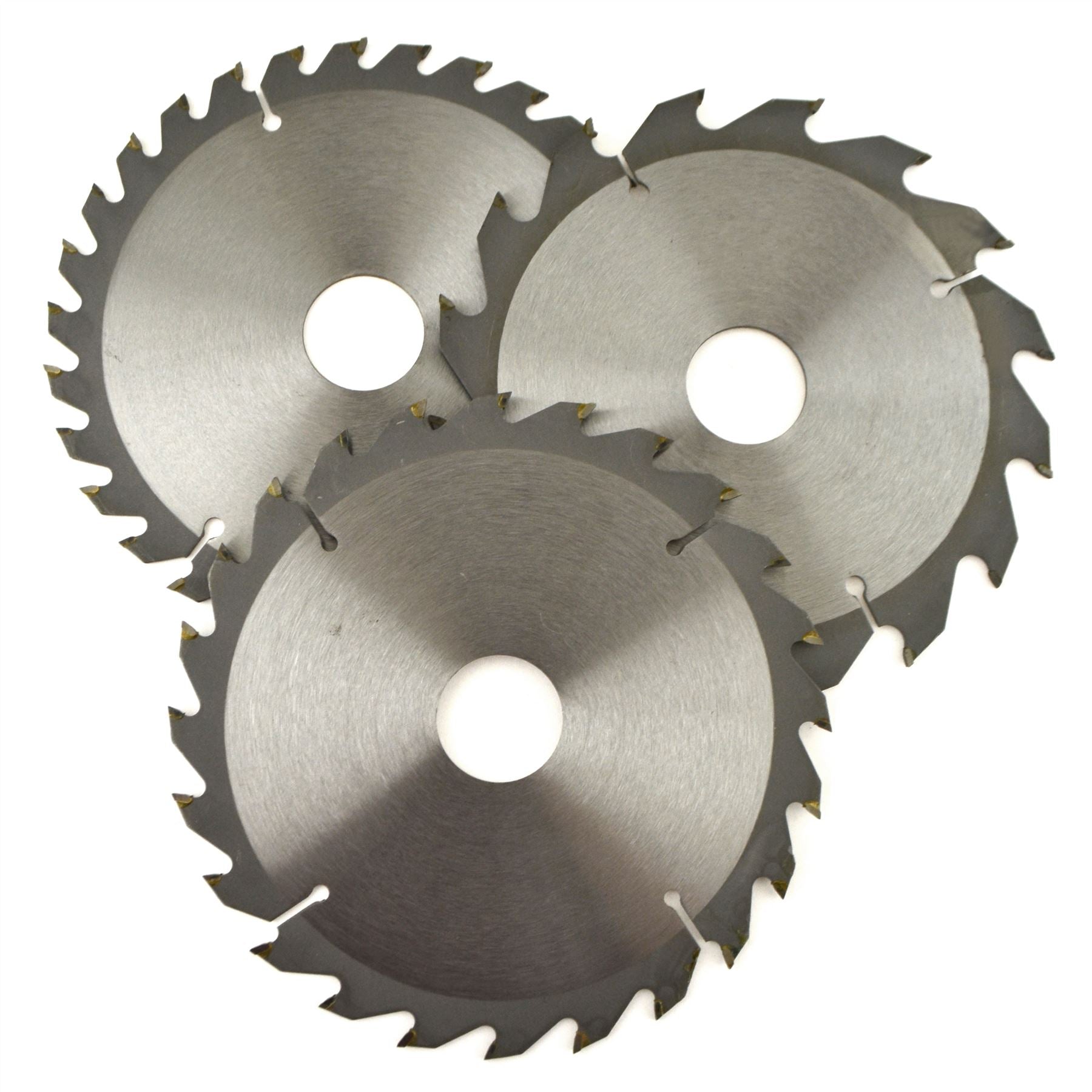 3 Stück 160 mm TCT Kreissägeblätter 16/24/30 TPI & Adapterringe Reduzierstück TE858