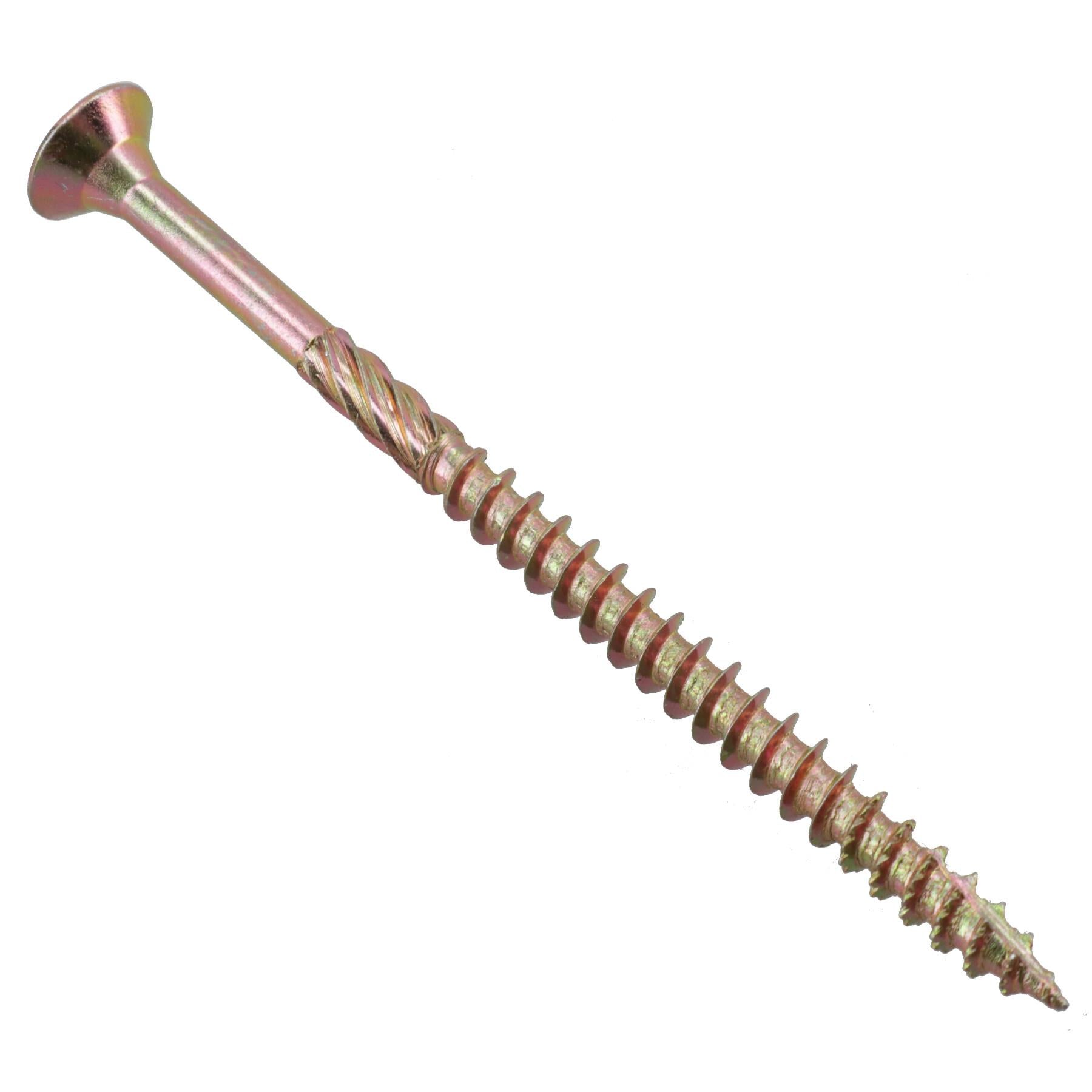 Senkkopf-Holzschrauben 5,0 x 80 mm, gezahnter Rand, verhindert Splittern, PZ2