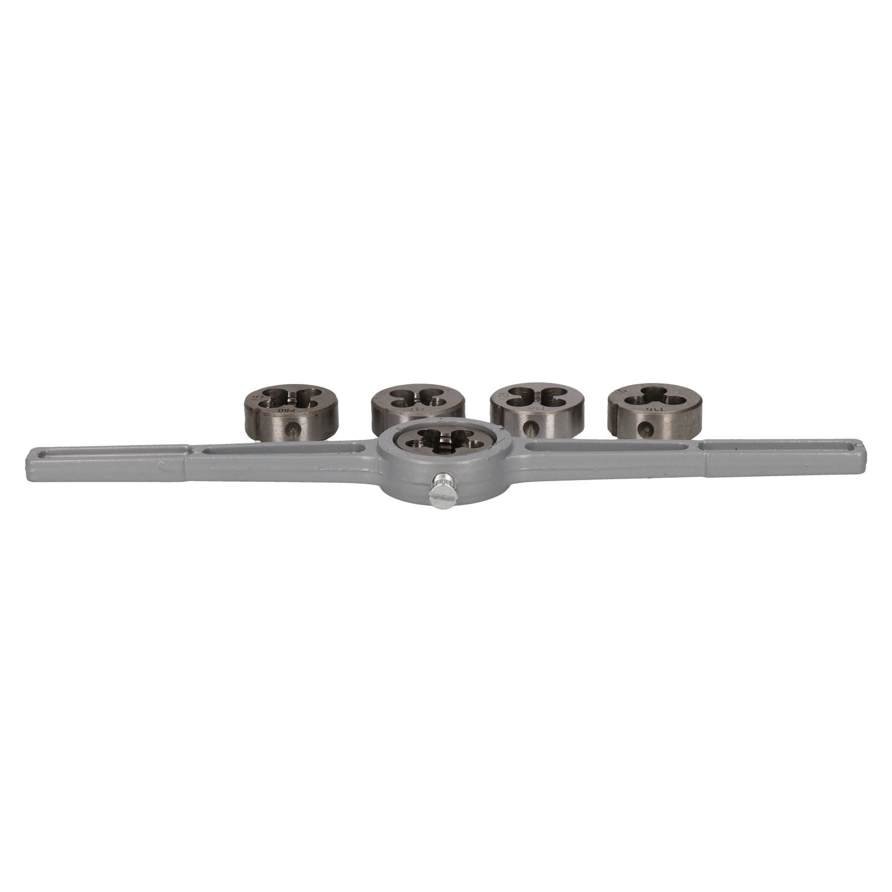 Jeu de 6 matrices métriques avec support/clé Kit de réparation de filetage M6 - M12 TE577