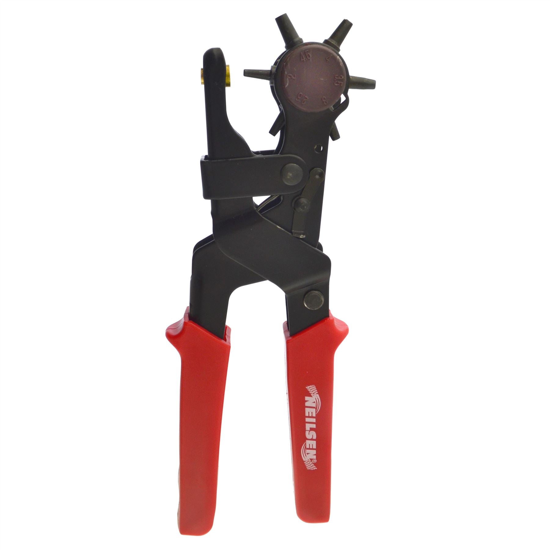 Heavy Duty Revolving Leather Punch Pliers Round Hole Marker Belt Strap 6 Sizes