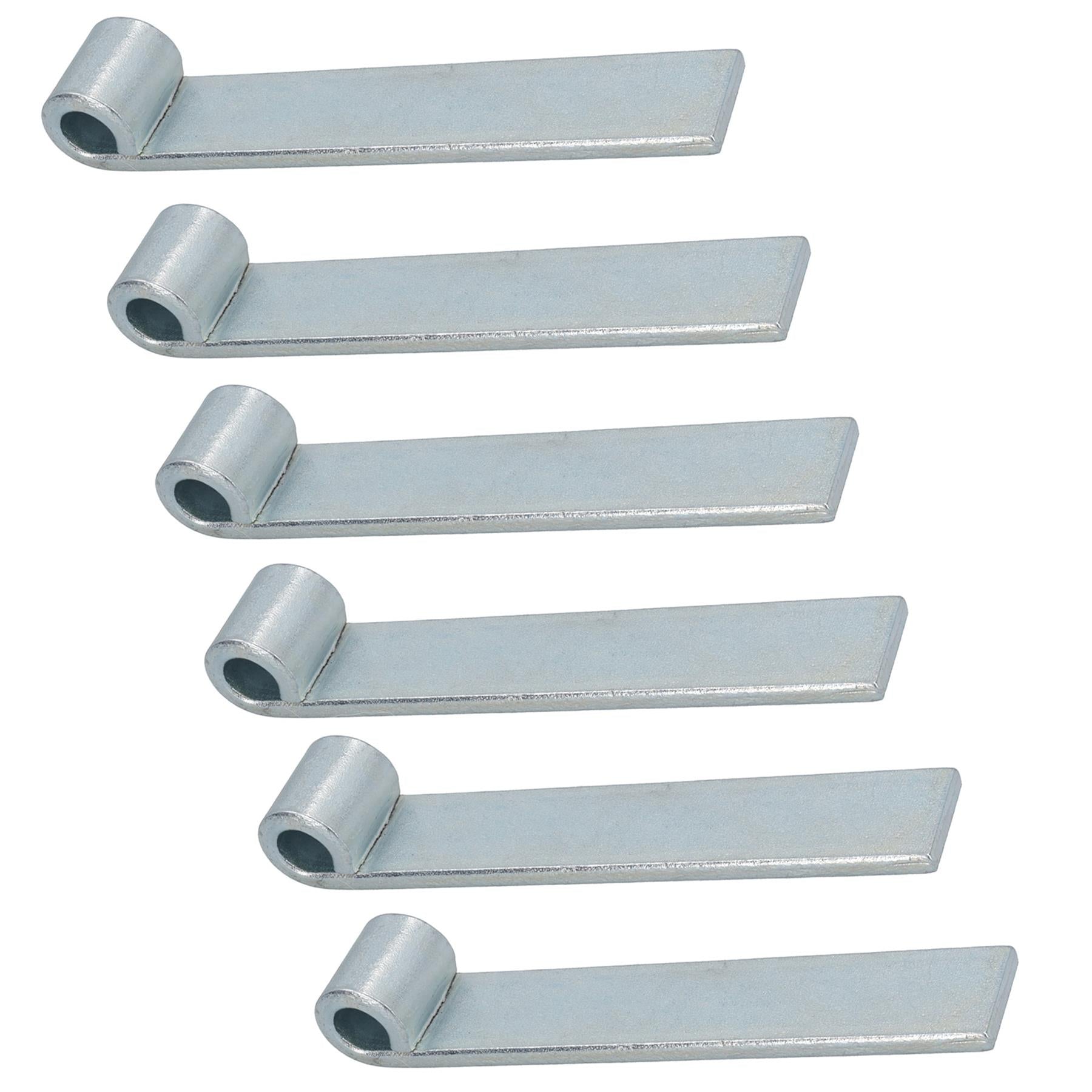 Charnière droite de hayon à sangle HD pour broches de 12,5 mm, longueur 160 mm, plaquée zinc
