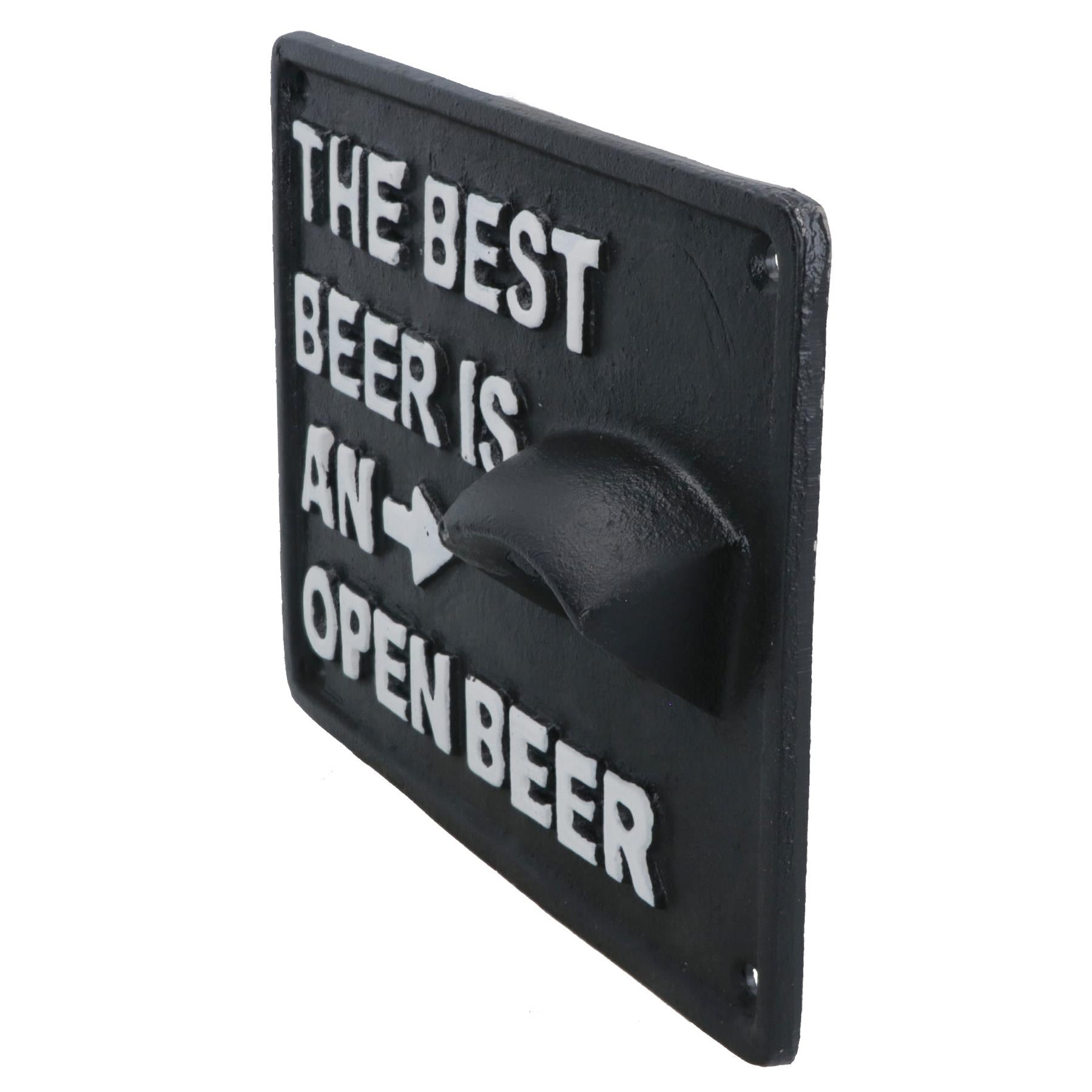 The Best Beer Bottle Opener Cast Iron Sign Gift Garage Shed Bar Man Cave Plaque