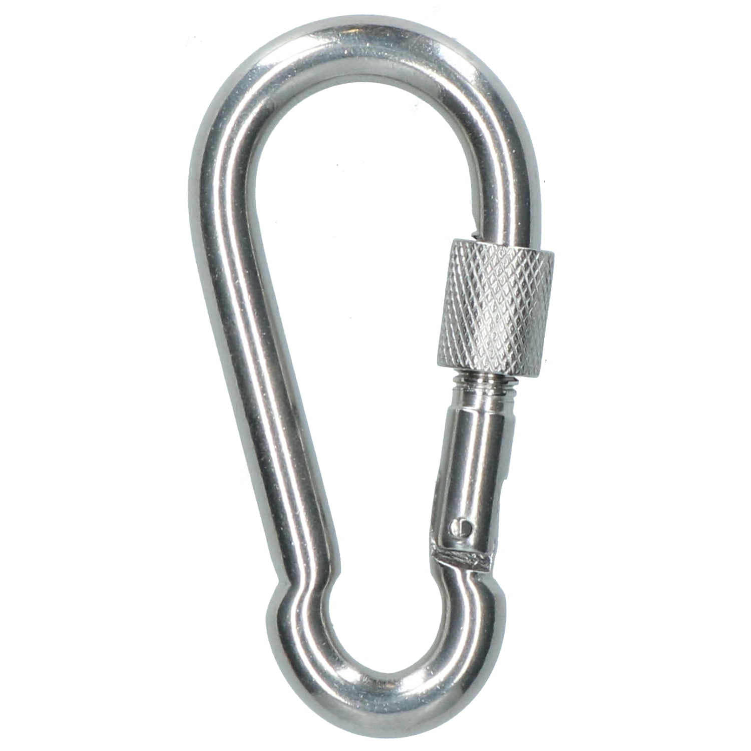 Carabiner Carbine Hook with Screw Gate 8mm MARINE GRADE Stainless Steel