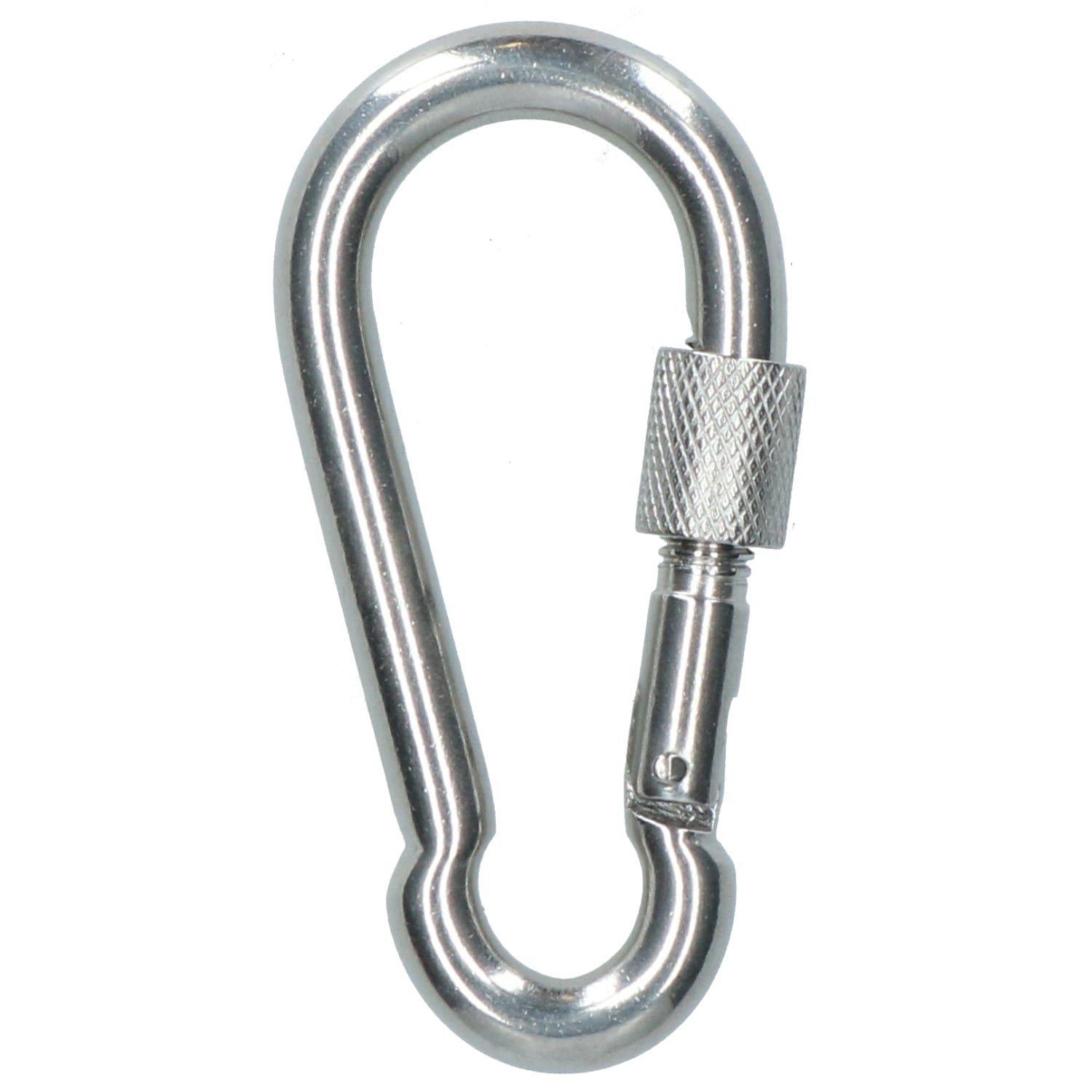 Karabinerhaken mit Schraubverschluss, 8 mm, Marine Grade Edelstahl