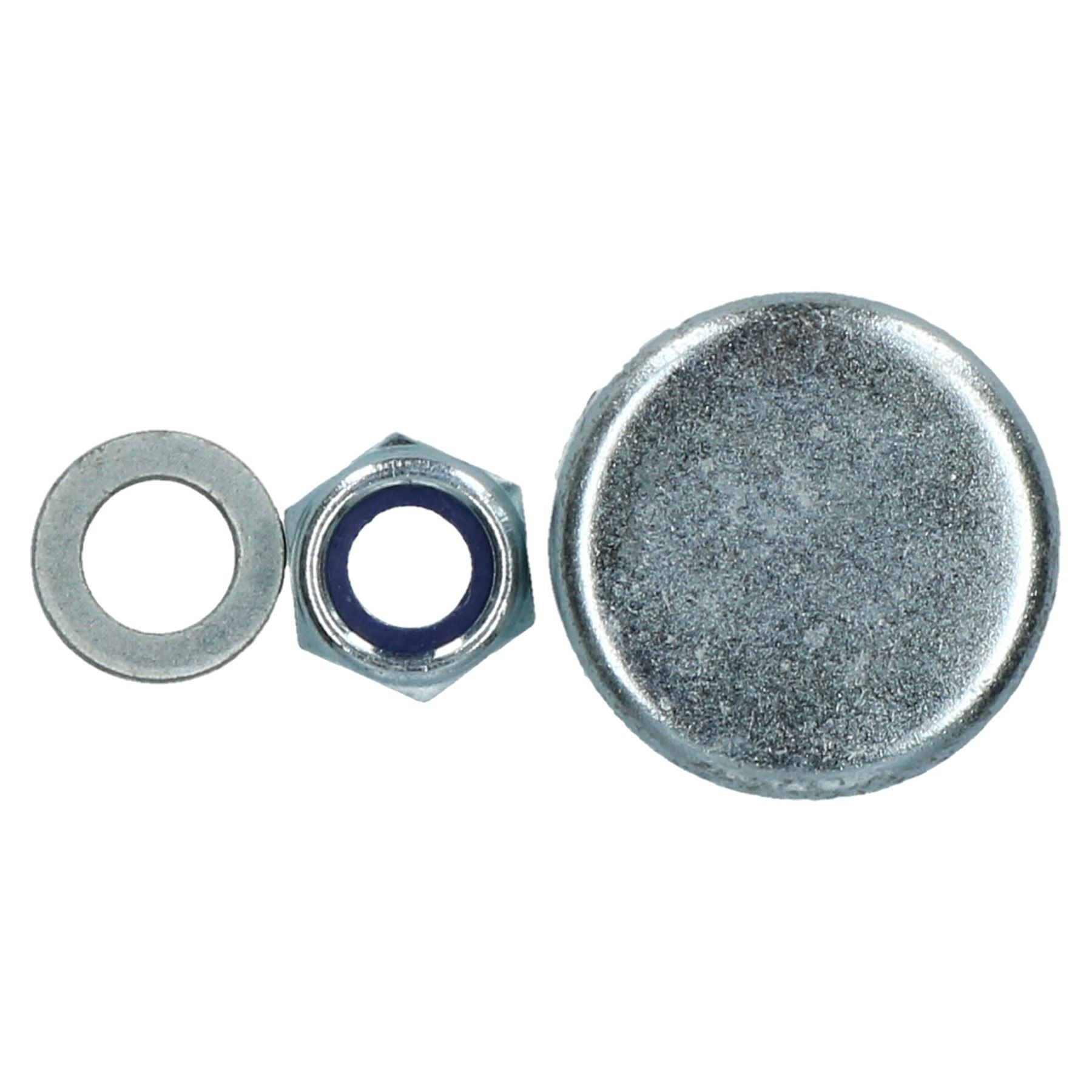 Paire de moyeux de roue de remorque en fonte 115 mm PCD avec roulements scellés pour Erde Daxara