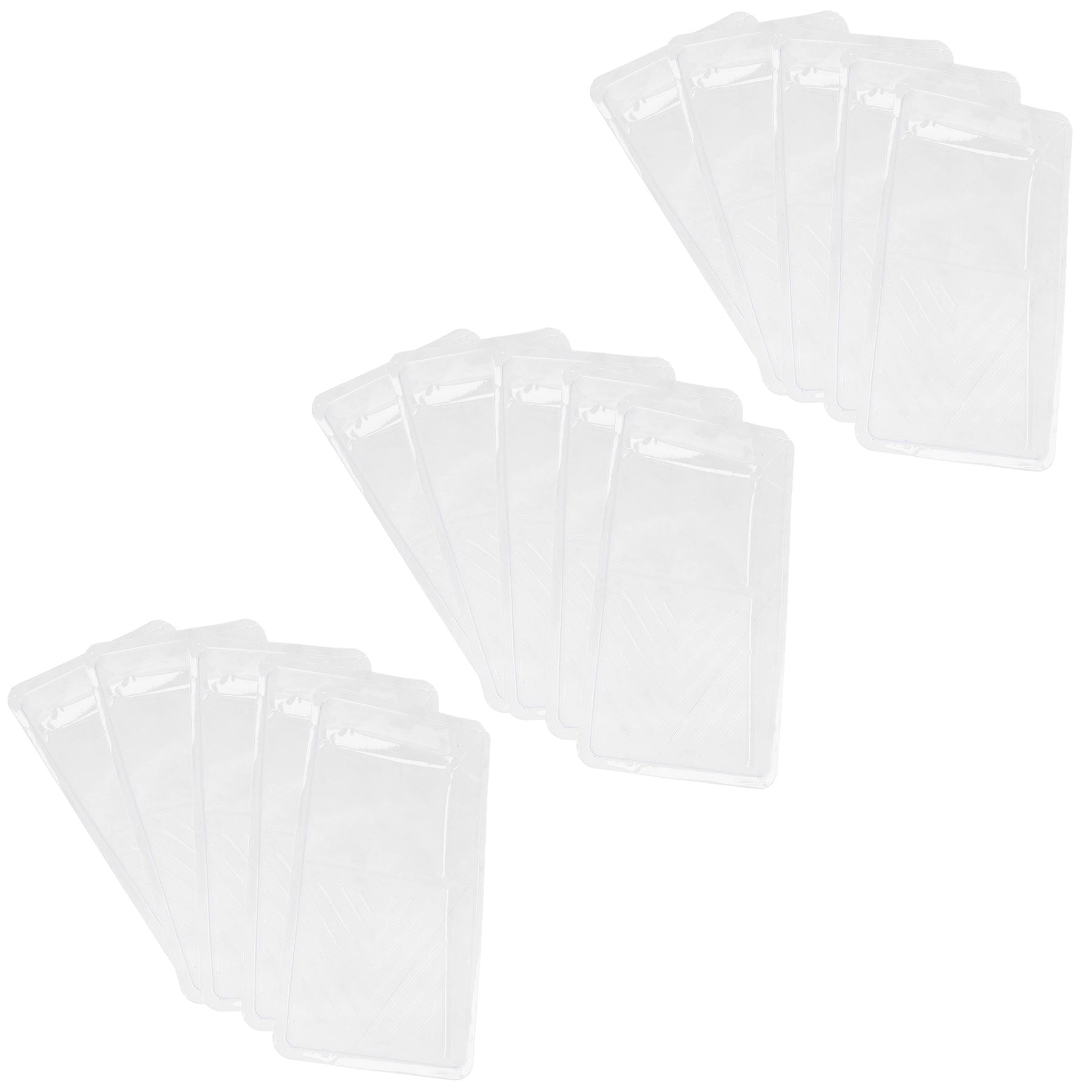 Doublures de plateaux à rouleaux jetables transparentes Doublure pour plateaux à rouleaux de 100 mm / 4 po