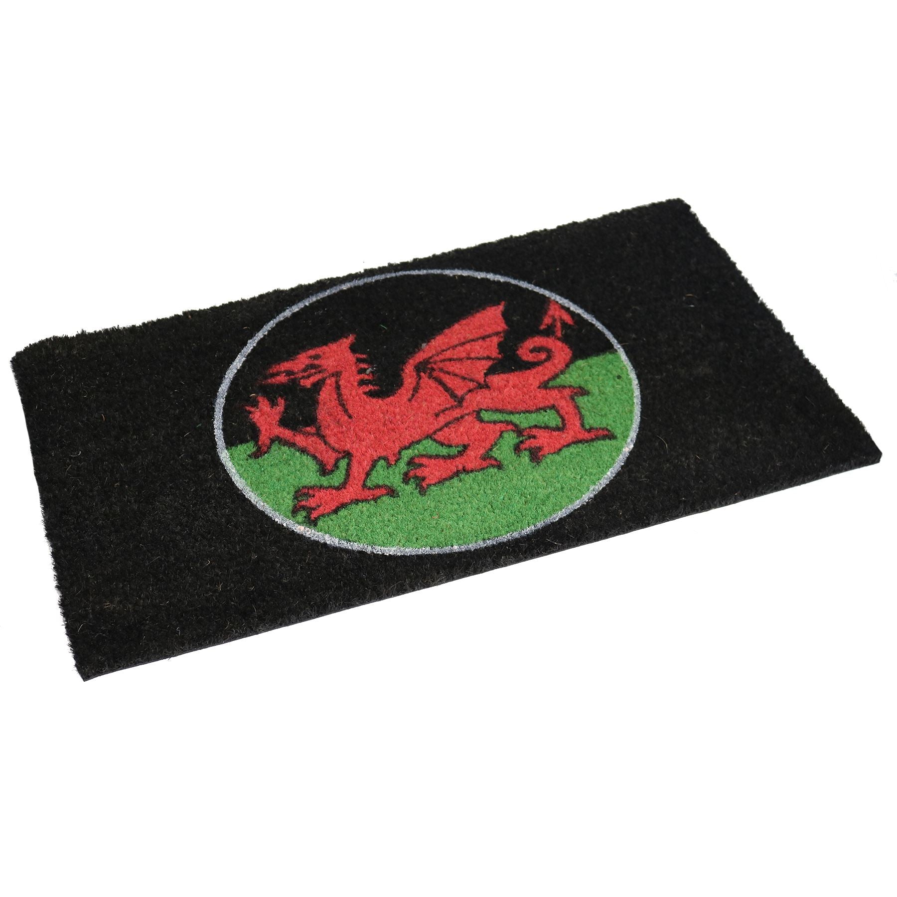 Fußmatte mit walisischem roten Drachen-Design, Fußmatten, Willkommen zu Hause, Garten, 45 x 75 cm