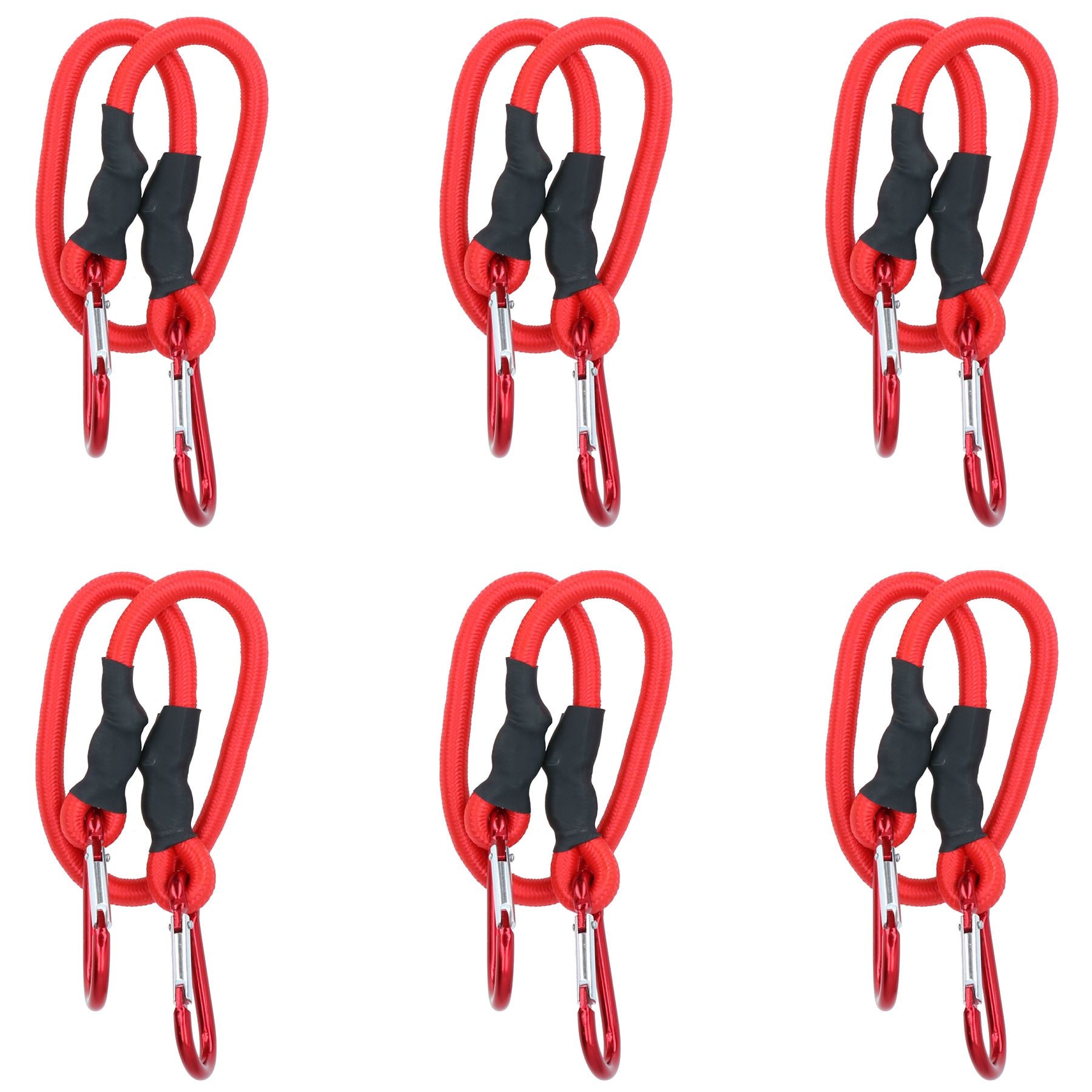 Corde élastique de 24 po 60 cm avec mousquetons, cordons et attaches élastiques
