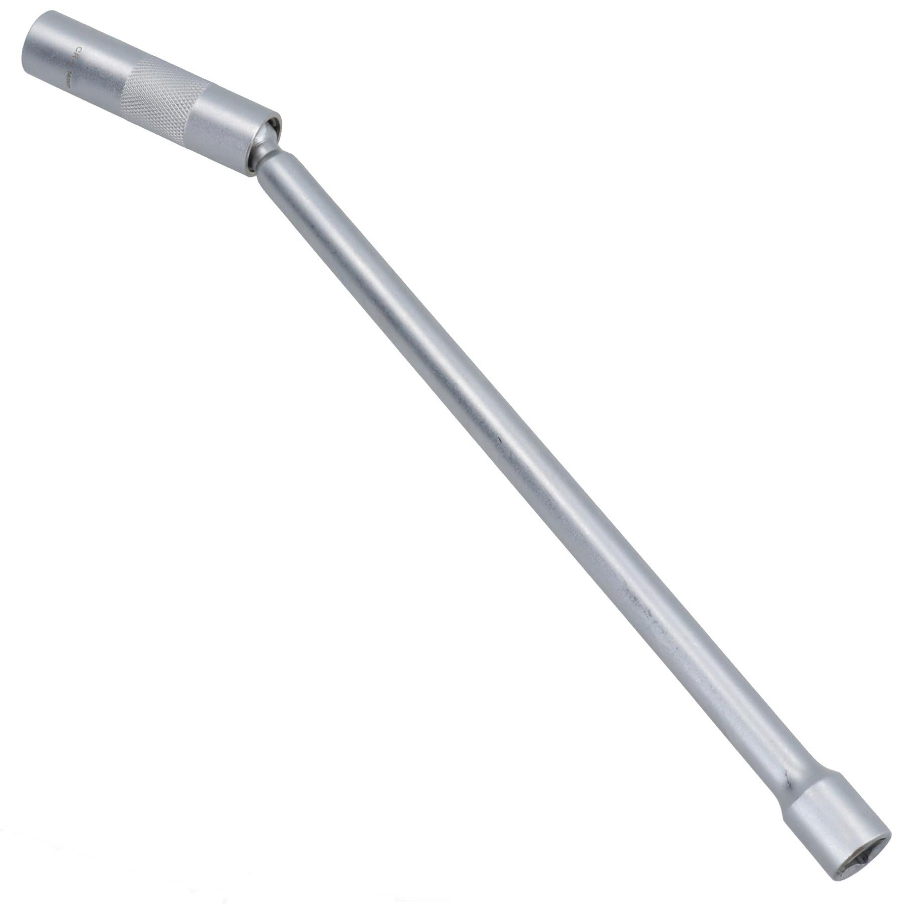 Douille de bougie d'allumage extra longue de 14 mm avec joint universel, paroi mince, entraînement 3/8 po