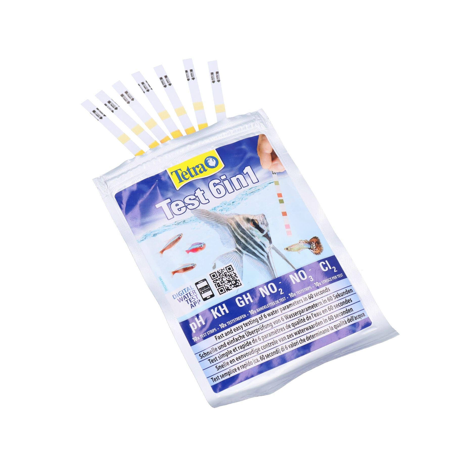 6 in 1 Aquarium Water Test Kit - Nitrate Nitrite PH KH Tropical Fish Tank