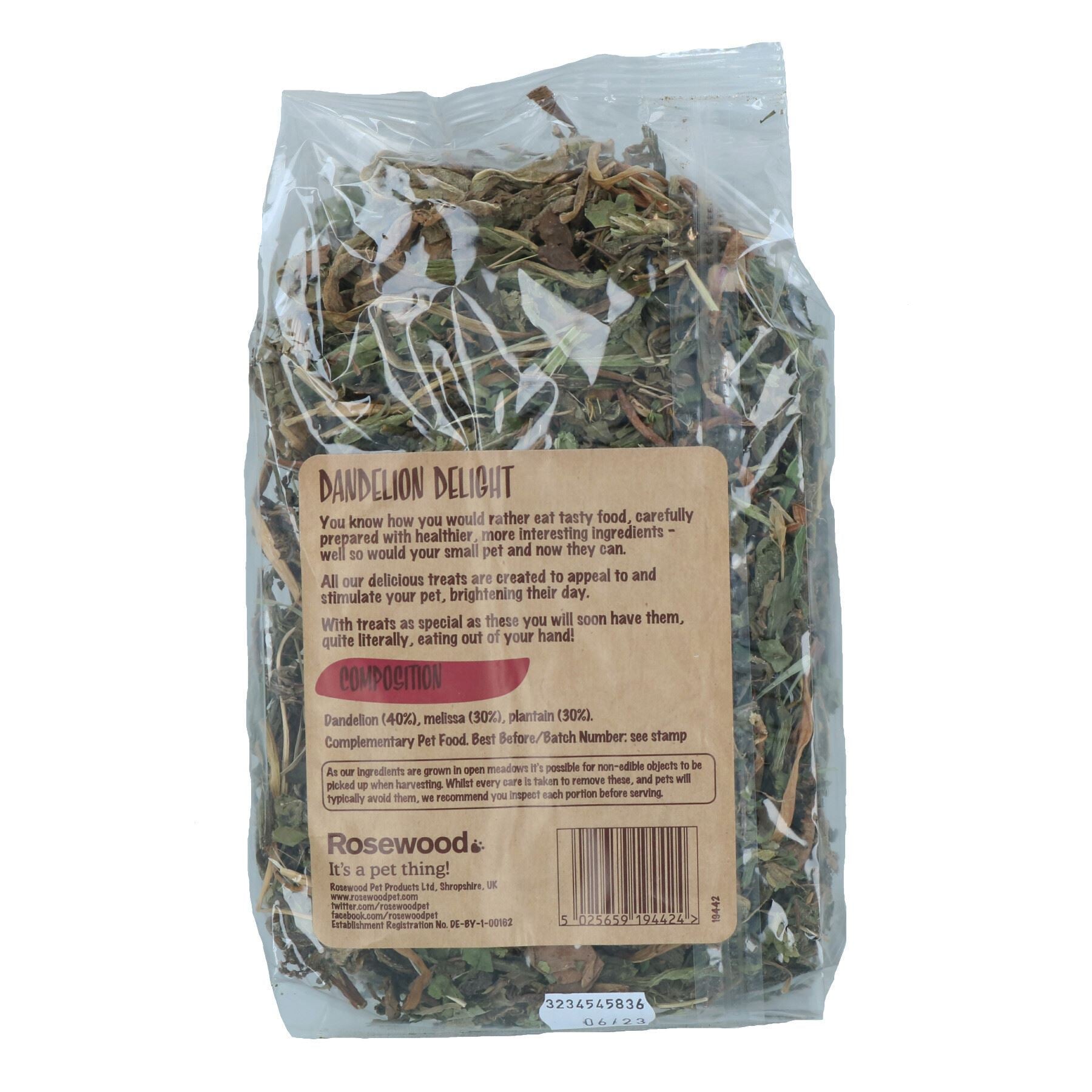 1 PK Friandise pour petits animaux Lapin Guinée Briseur d'ennui Délice naturel au pissenlit