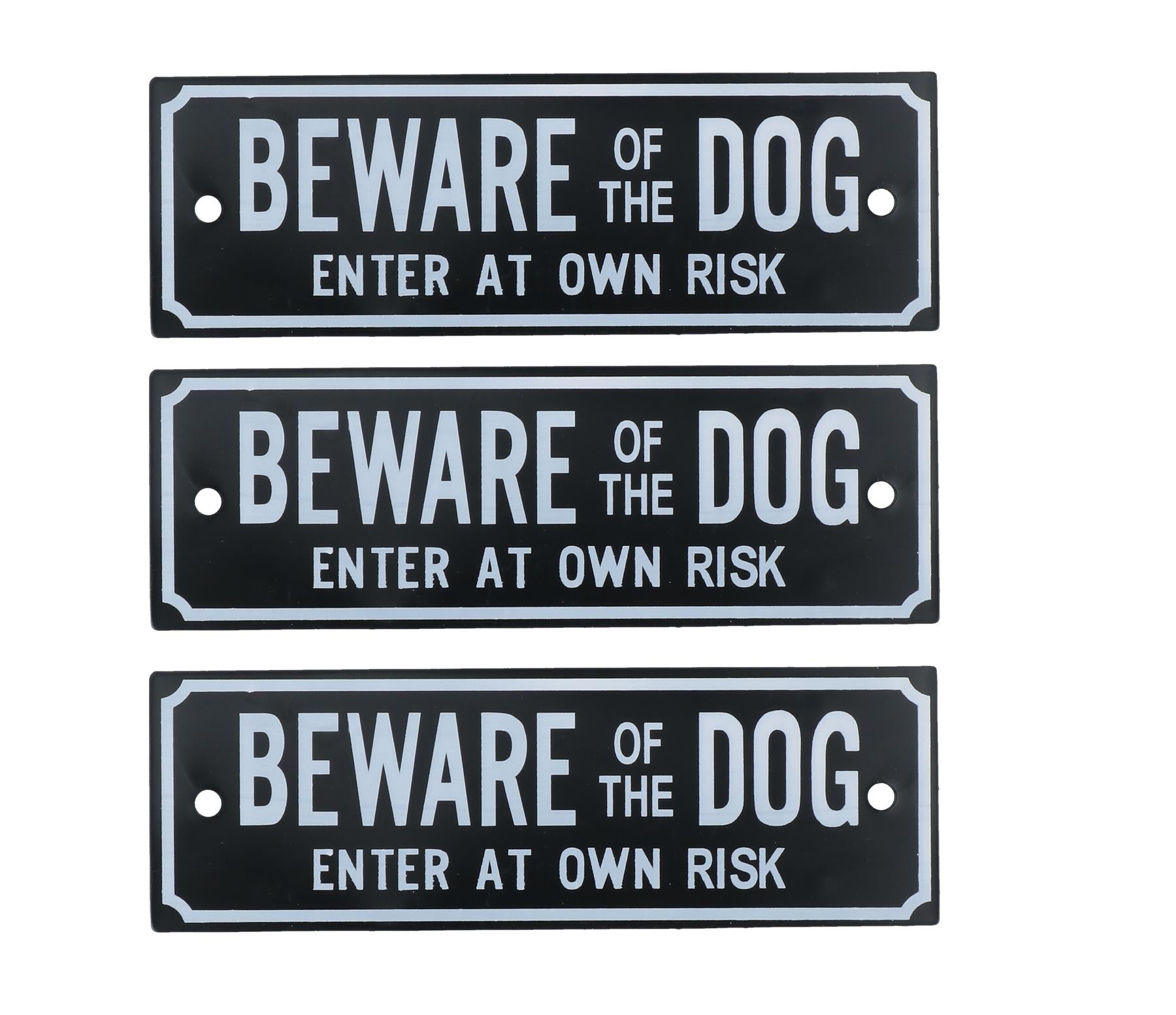 Garden Gate Signs - 'Beware of Dog' OR 'Shut the Gate' Dog Warning SIgn