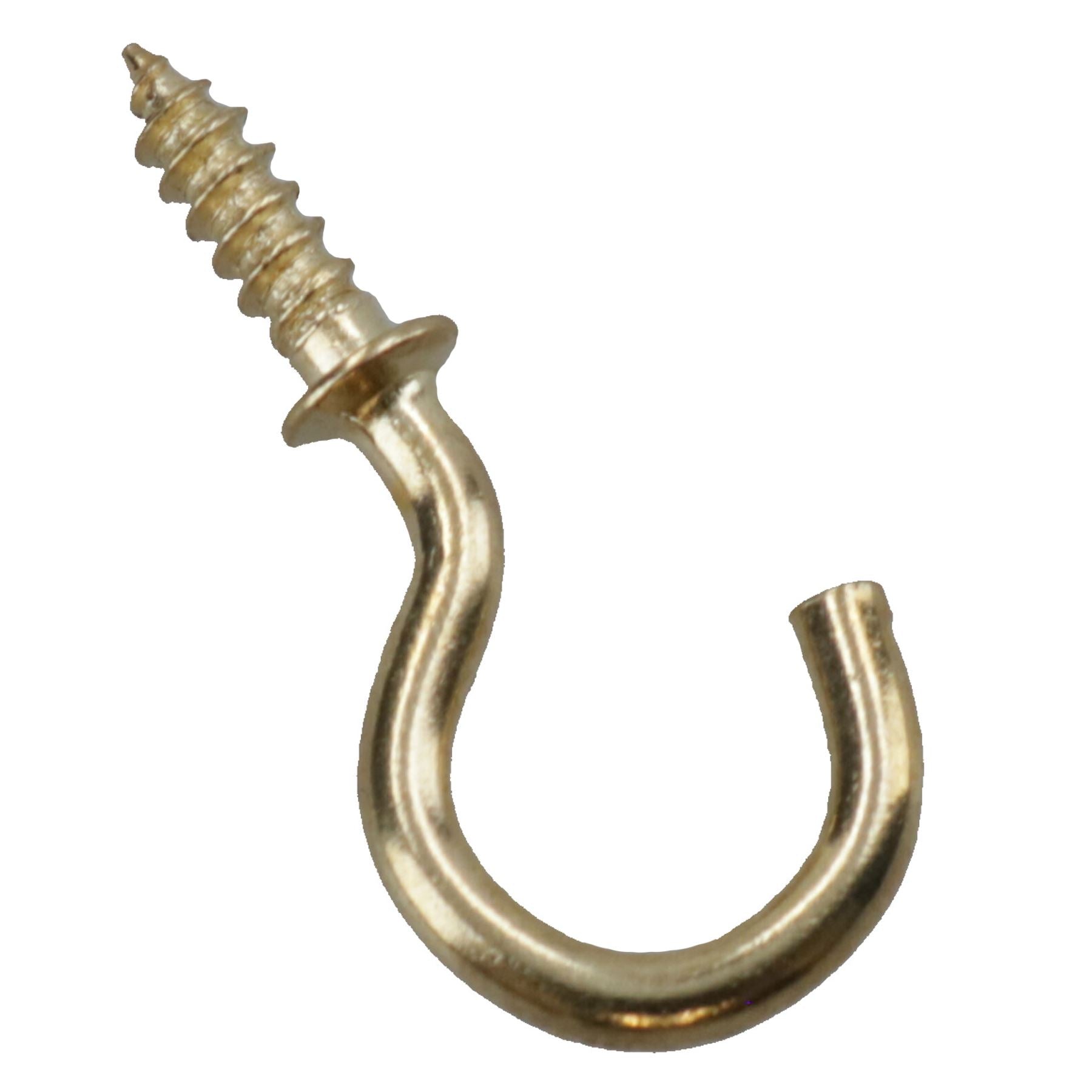 Crochets à vis à épaulement Attaches Cintre Plaqué laiton 8 mm de diamètre 16 mm de longueur