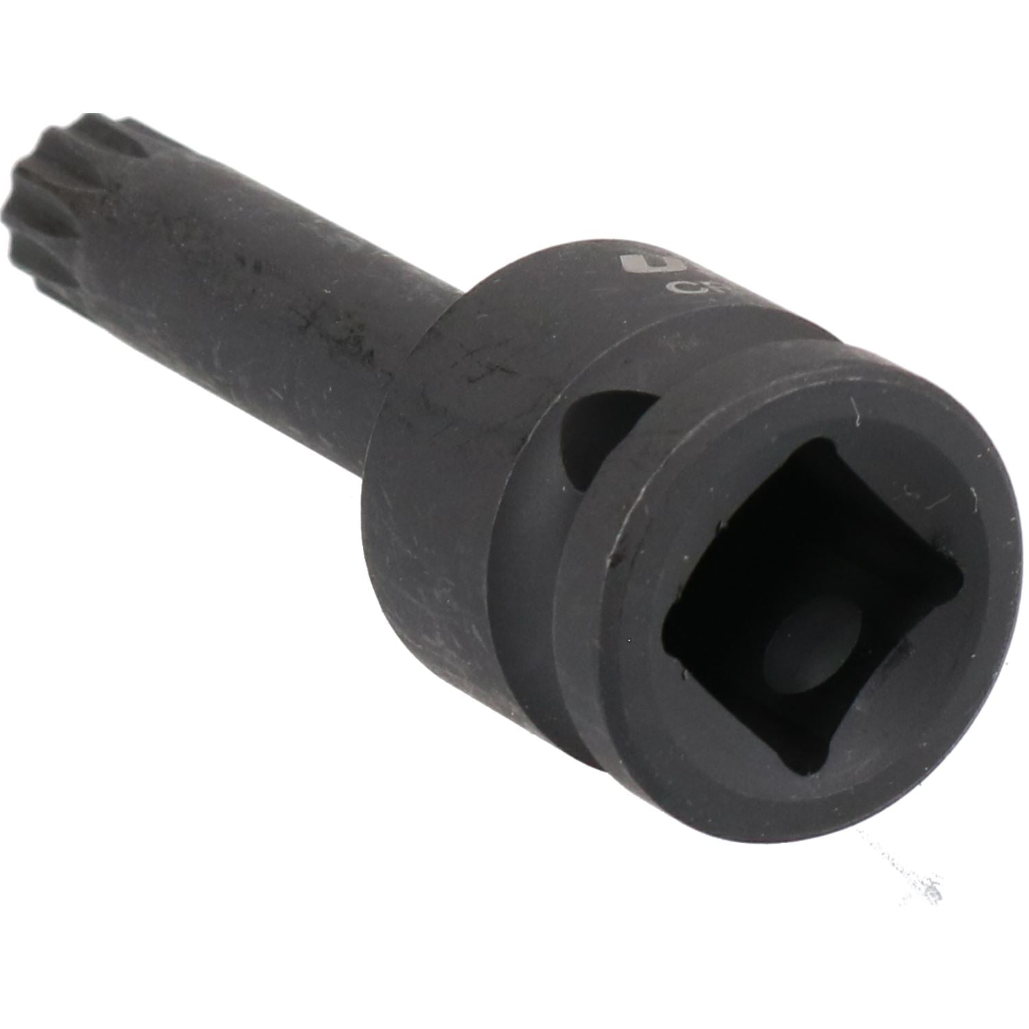 Embout cannelé extra long à impact M12 x 78 mm, douille mâle 1/2"