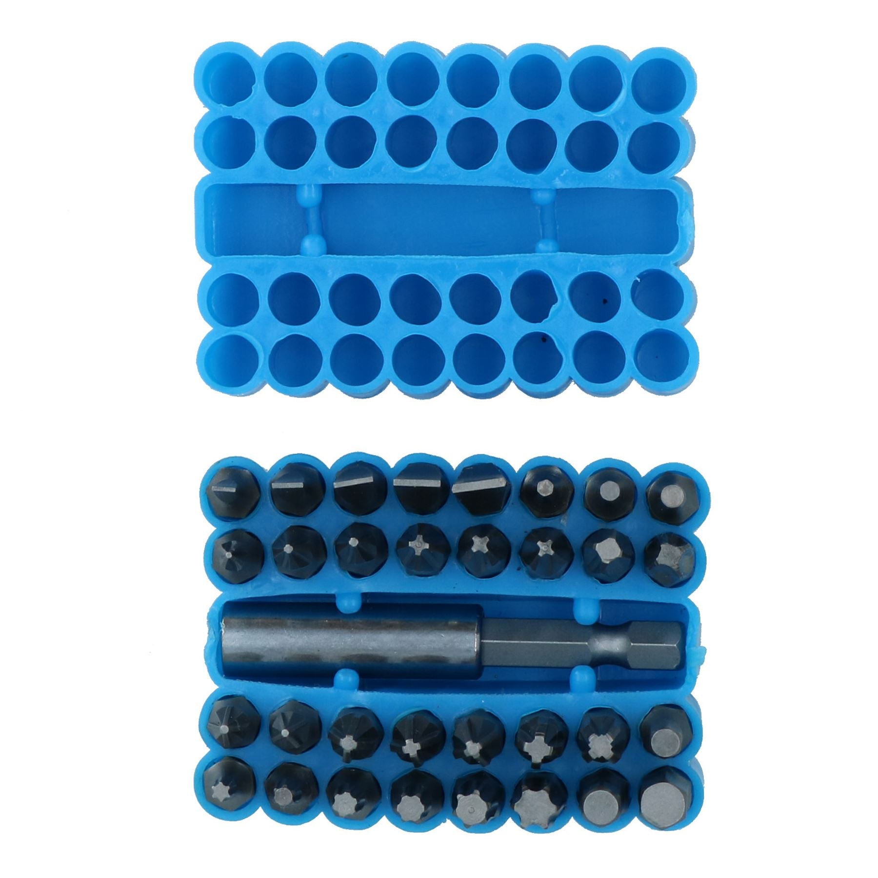 33pc Power Bit Screwdriver Holder Pozi Slotted Hex Torx Star Phillips Flathead