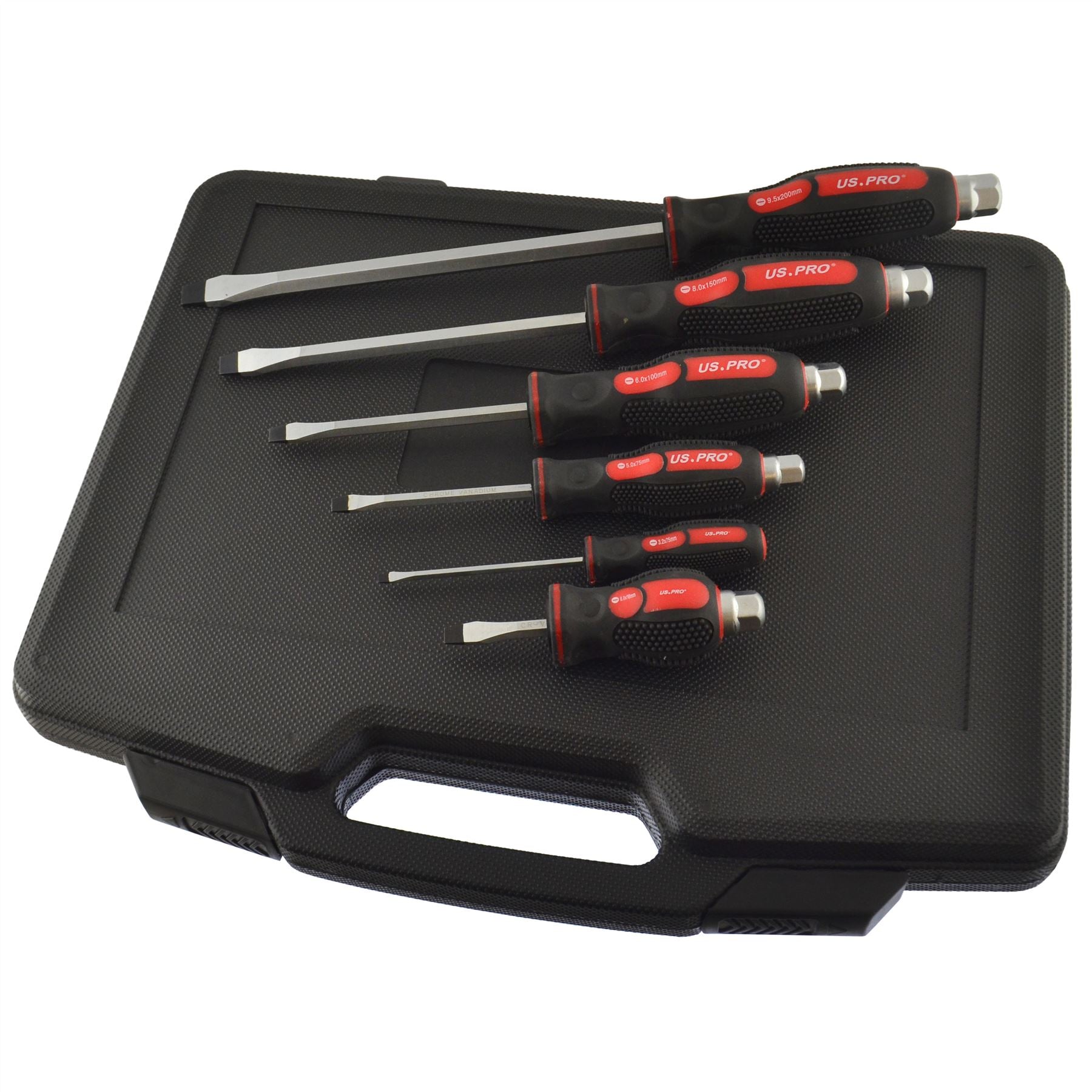 Jeu de tournevis Pozi / tête plate 12 pièces mixte USPRO TOOLS AT167