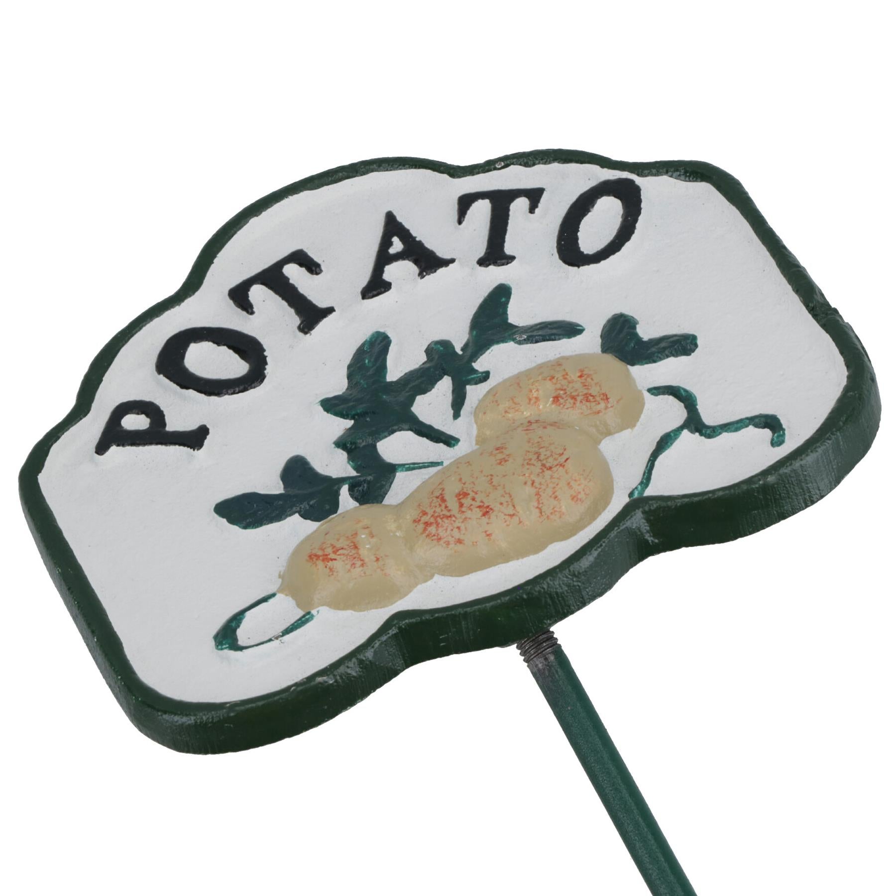 Vegetable Signs Markers Labels Cast Iron Plant Plaque Garden Yard Allotment