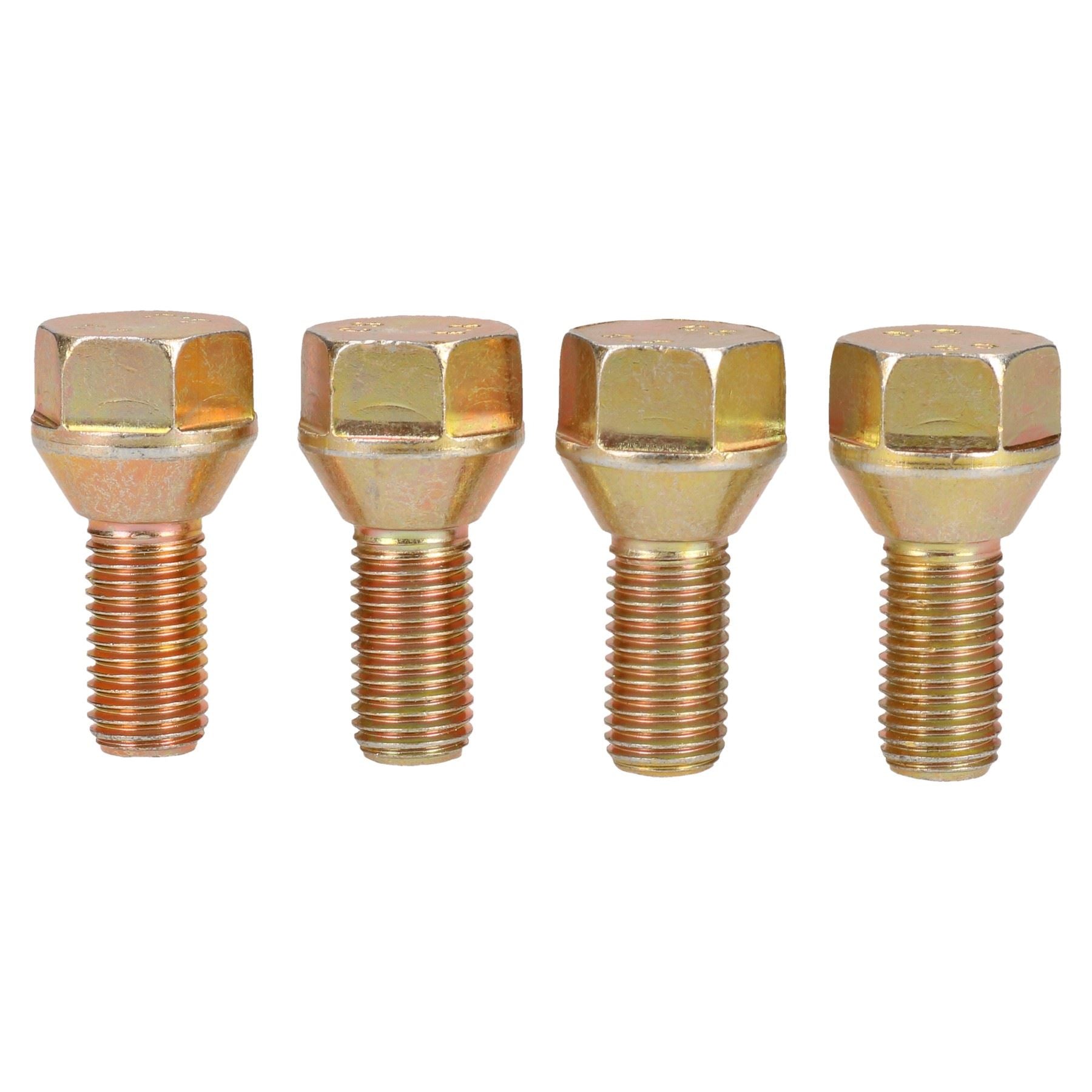 Boulons de roue de rechange M12 x 1,5 pour moyeux de remorque, lot de 4