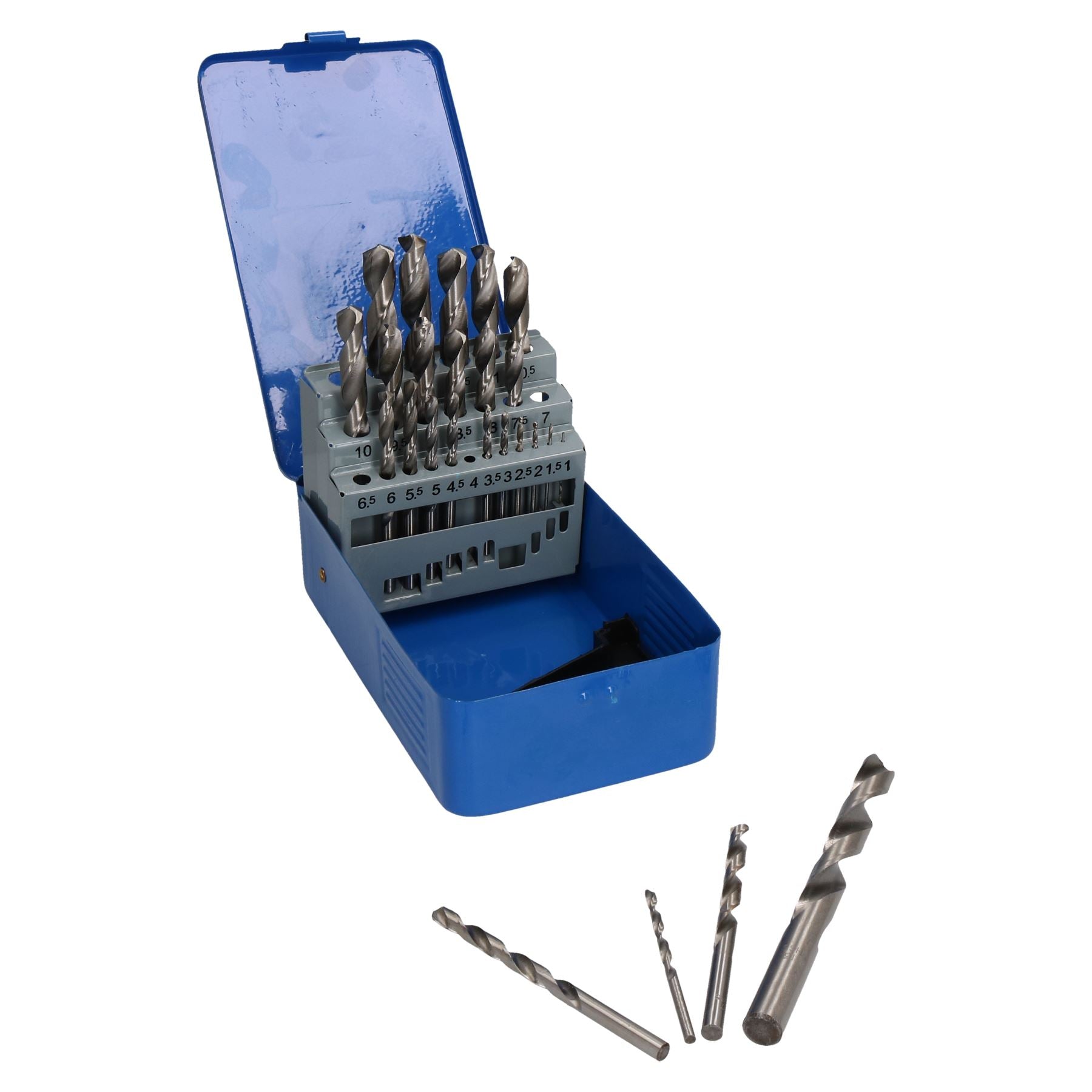 HSS-Bohrerset, metrisch, MM, für Metall, Holz, Stahl, 1 mm – 13 mm, 25-teiliges Set
