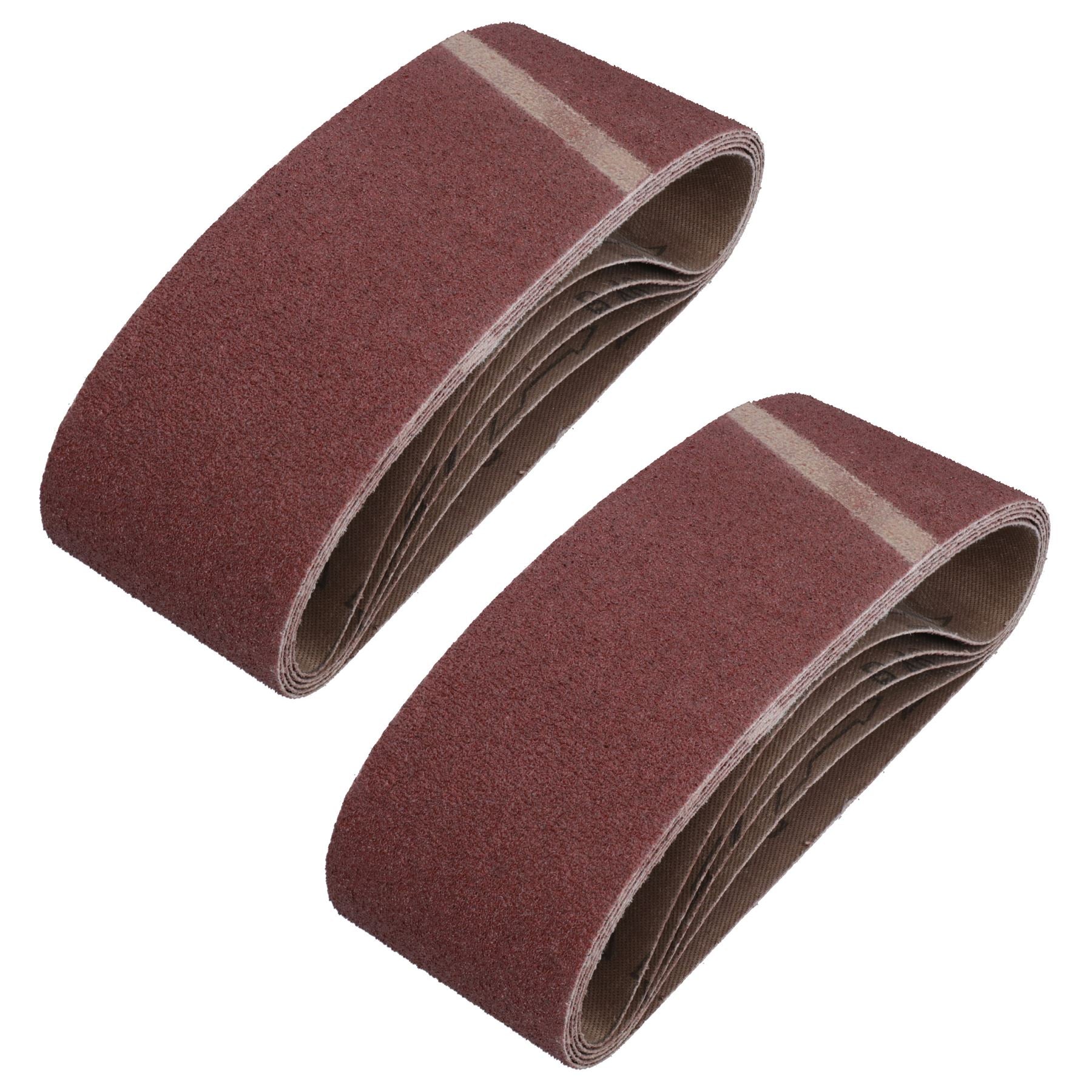 Disques abrasifs pour ponceuse à bande, grain mixte 40, 60, 80, 120, 75 mm x 457 mm