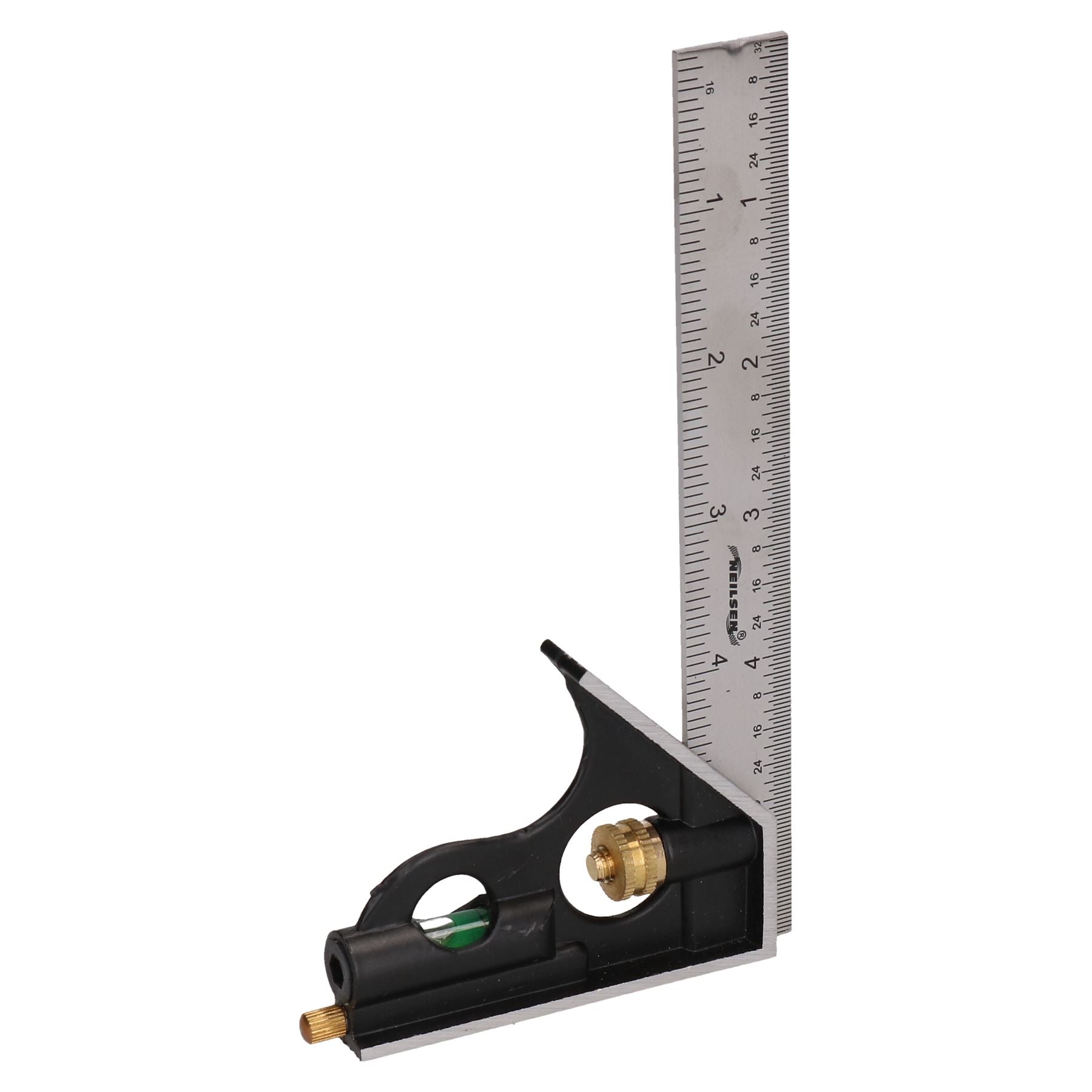 Ensemble d'équerres d'ingénieur réglables 6" + 12" + niveau à bulle 2 pièces