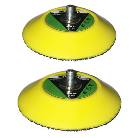 3" 75mm Klett-Schleif-Polier-Stützteller M6-Gewinde für Druckluftschleifer