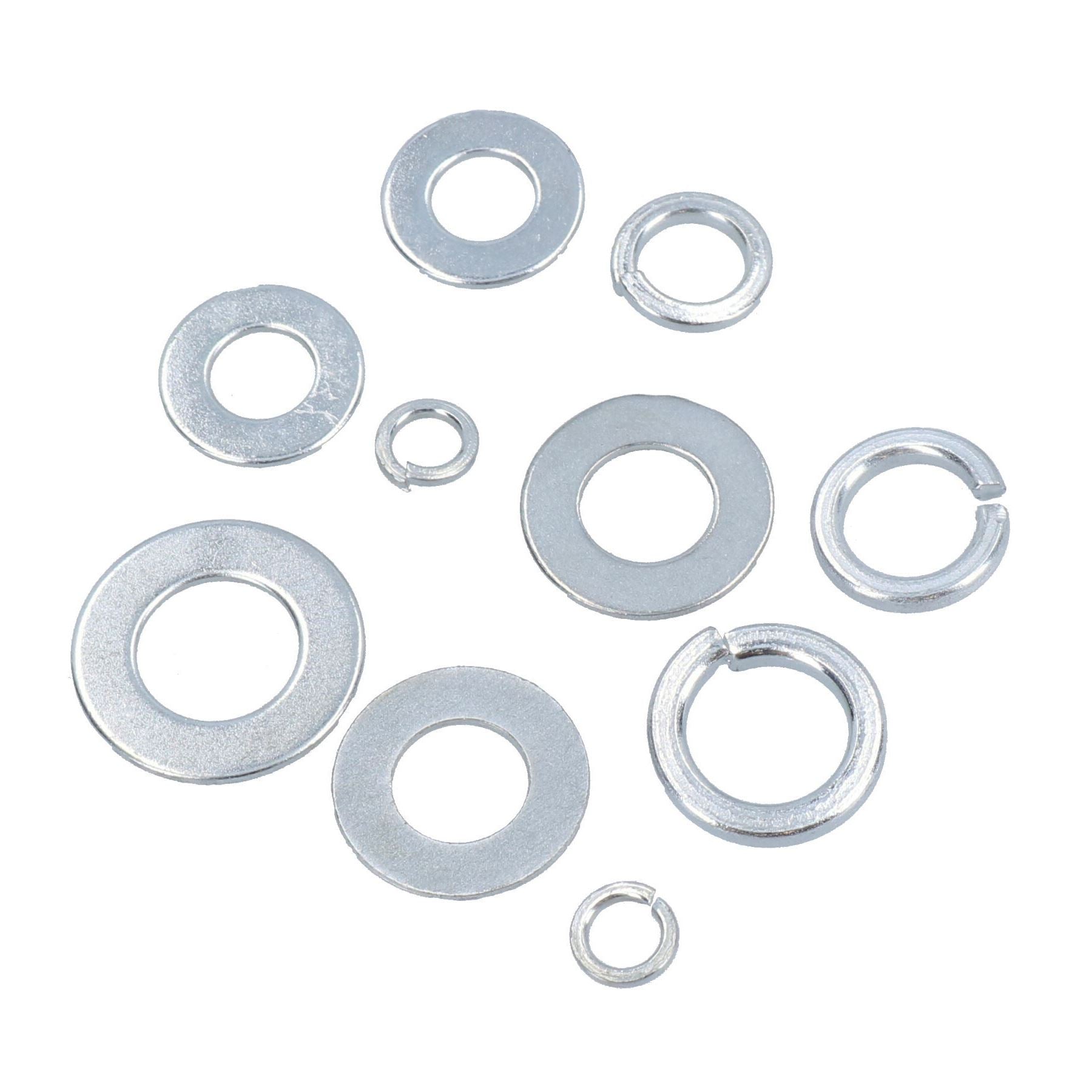 Assorted Flat and Spring Washer Assortment Set Metric + Imperial 790pc Kit