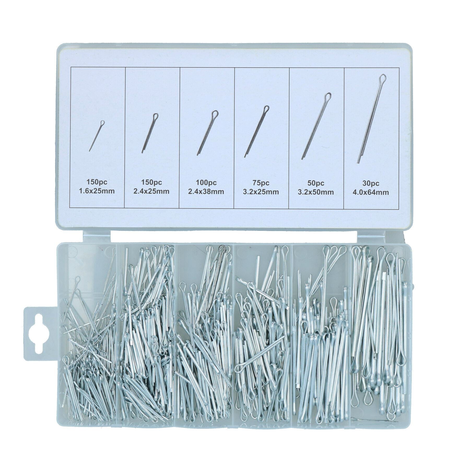 Split pins / Cotter pins 555pc assortment kit AST18