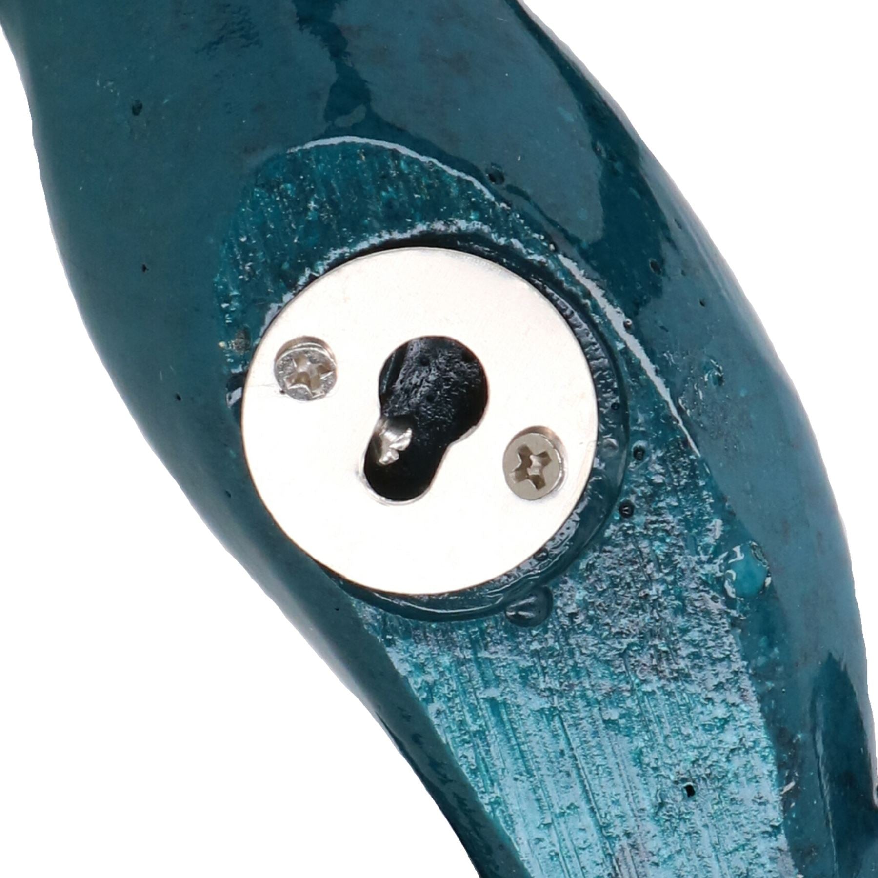 Blaue Gecko Eidechse Harz Wand Schuppen Skulptur Dekor Statue Ornament Medium