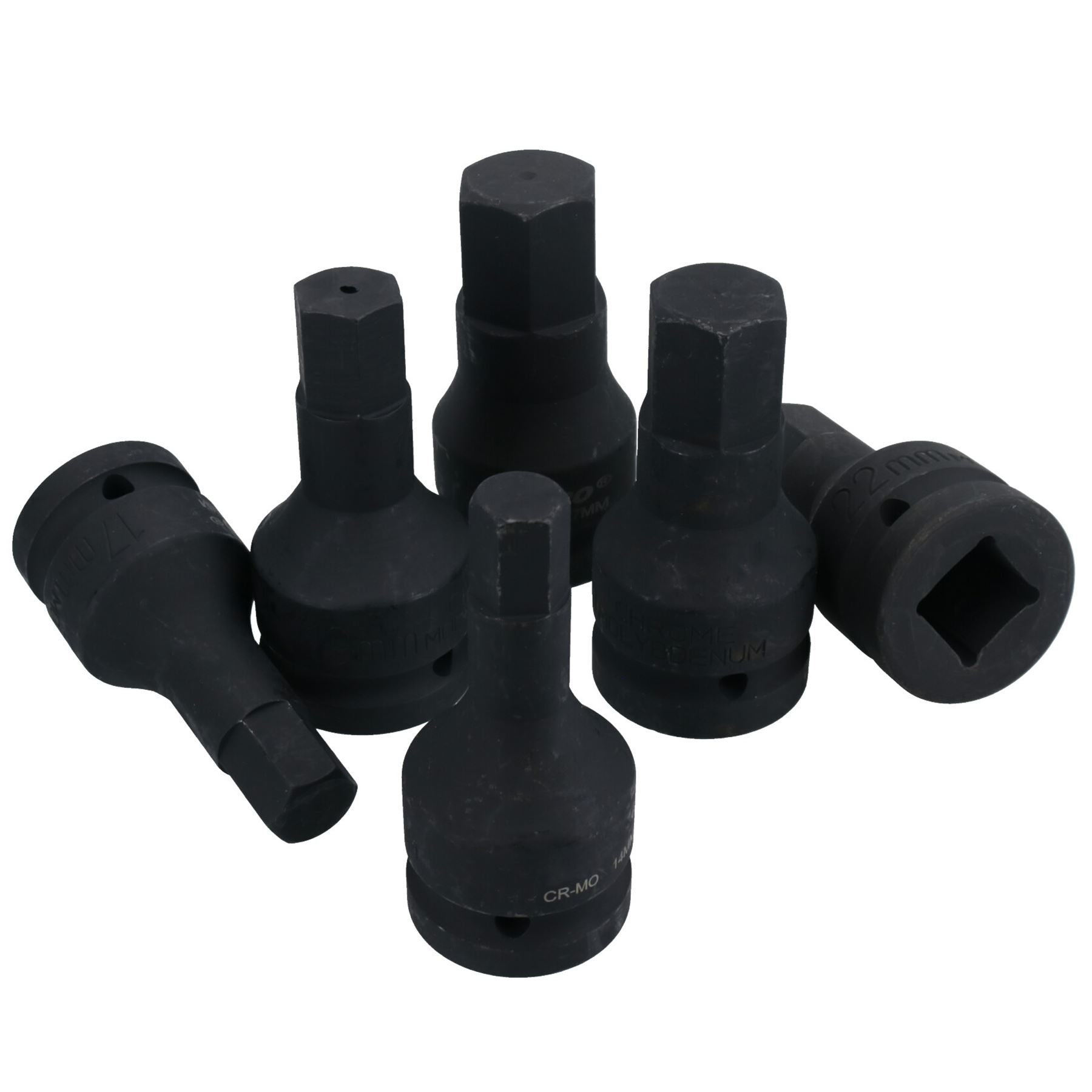 Douilles à clé Allen métriques profondes 3/4 po MM à impact 14 – 27 mm 6 pièces