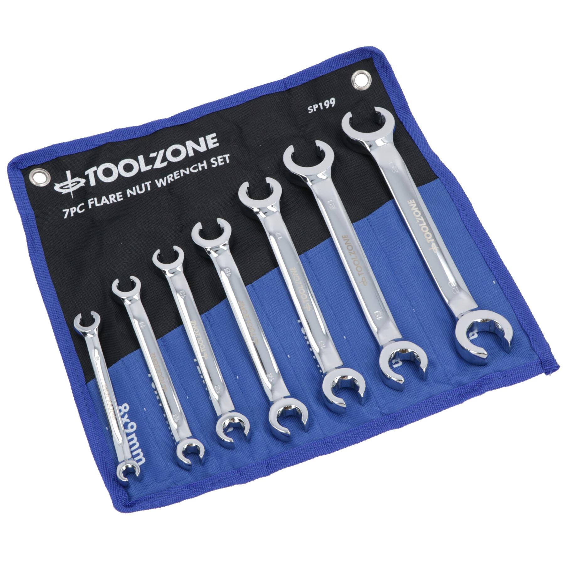 Metric Brake Gas Fuel Pipe Flare Nut Spanner Wrench 8mm – 24mm 7pc Set