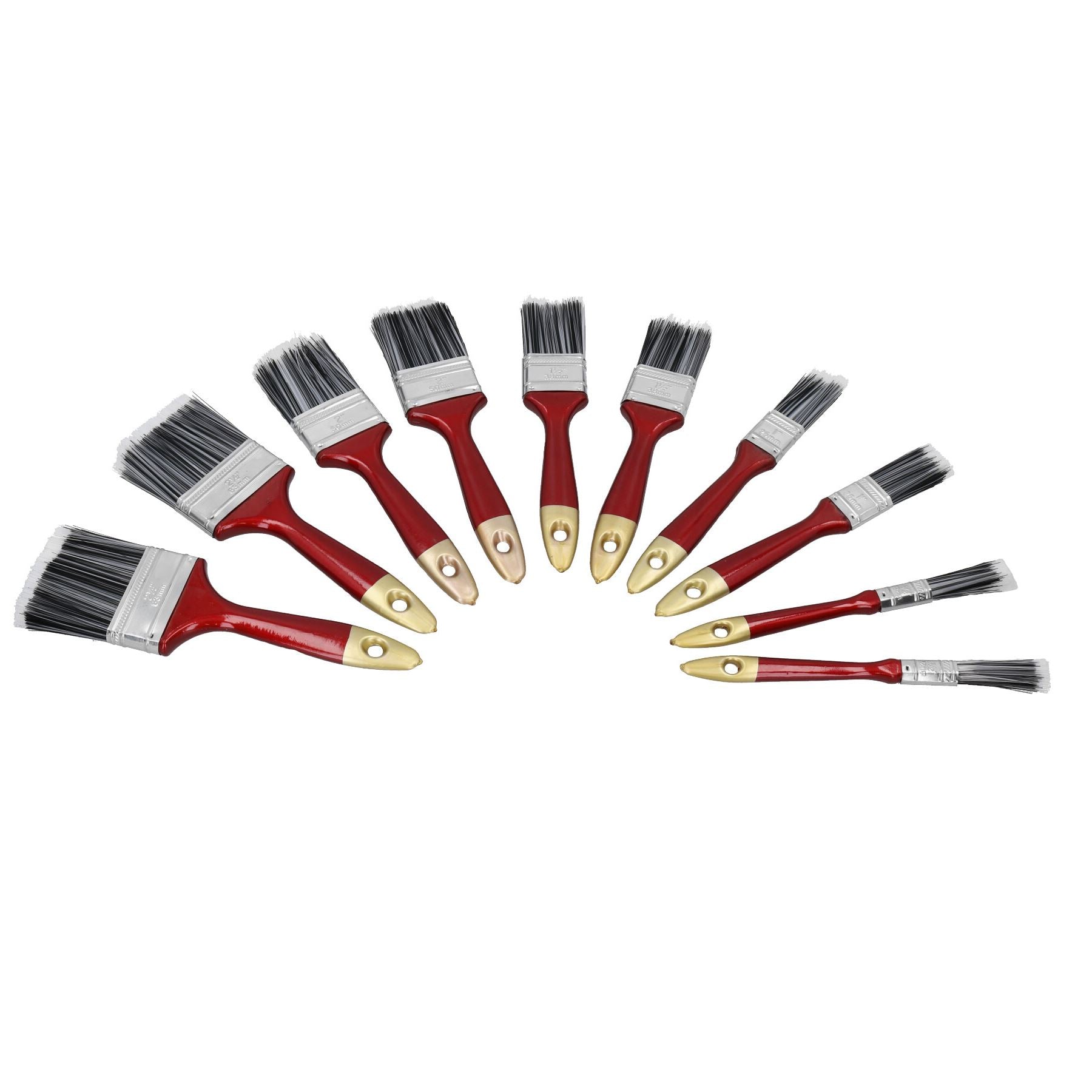 50pc Nylon bristle Paint Painting Brush Set Decorating 13mm – 63mm Wide Brushes