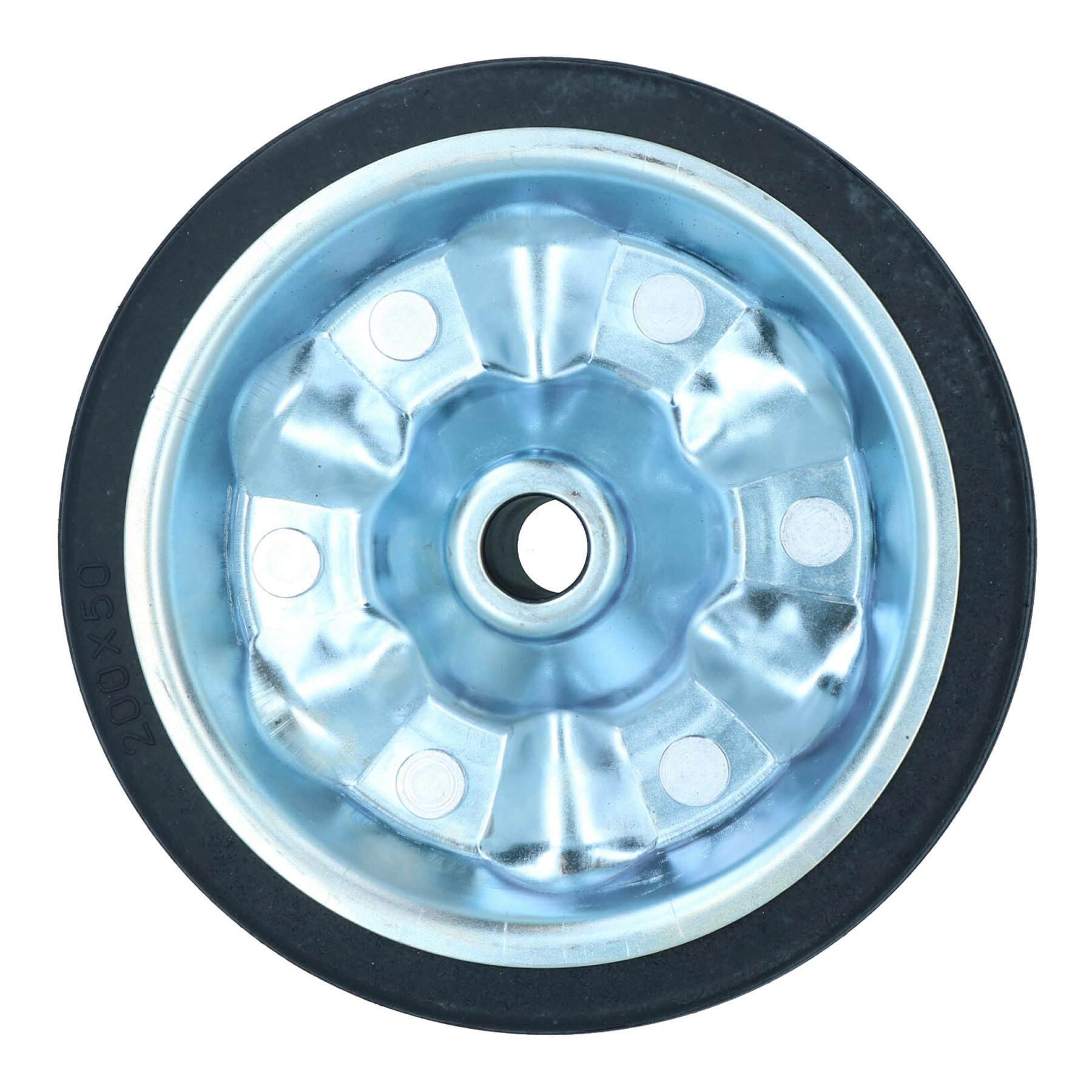 8in (200mm) Replacement Solid Jockey Wheel For Ribbed Jockeys Heavy Duty