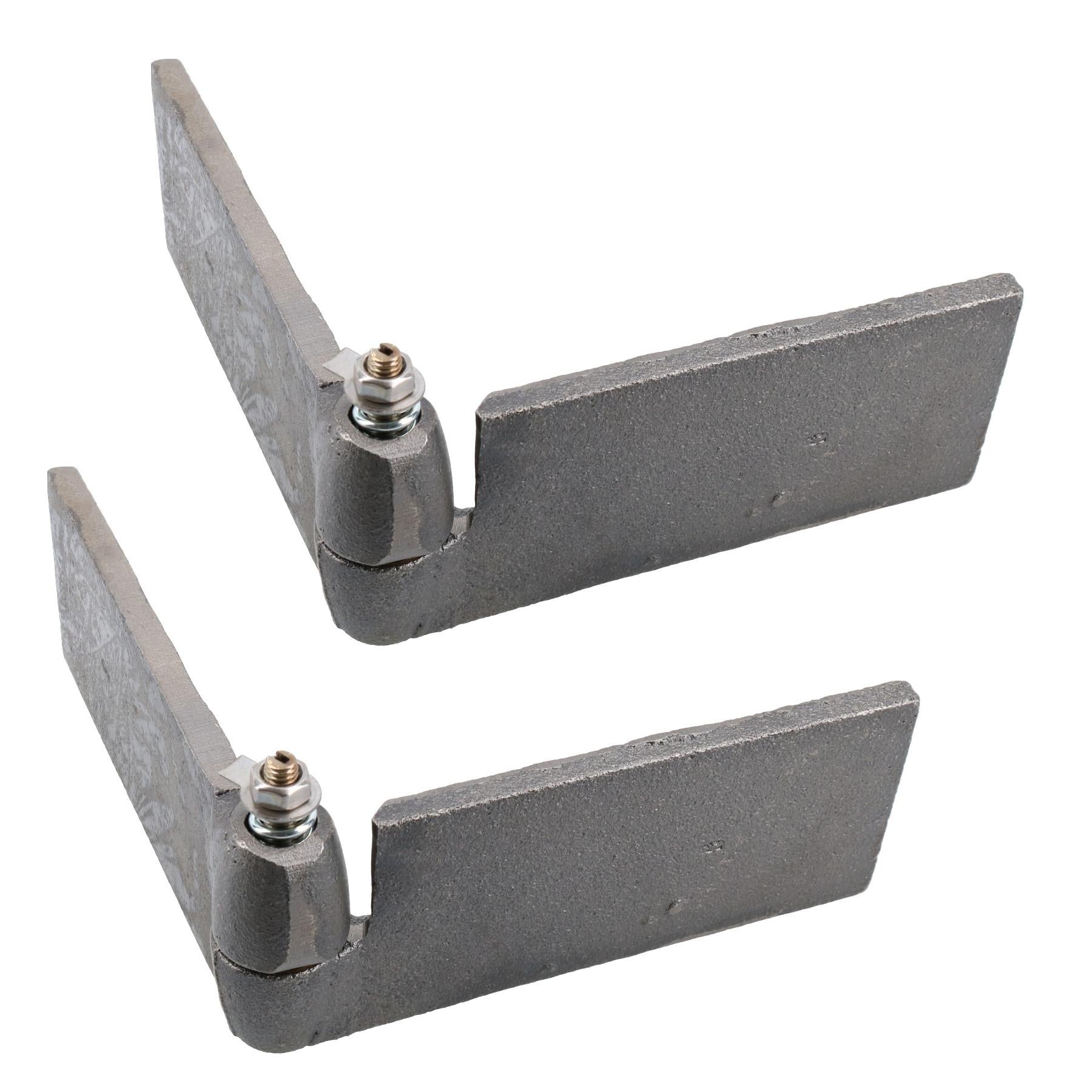 Charnière à bille à alignement automatique droite en acier à souder, robuste, industrielle, 50 x 250 mm
